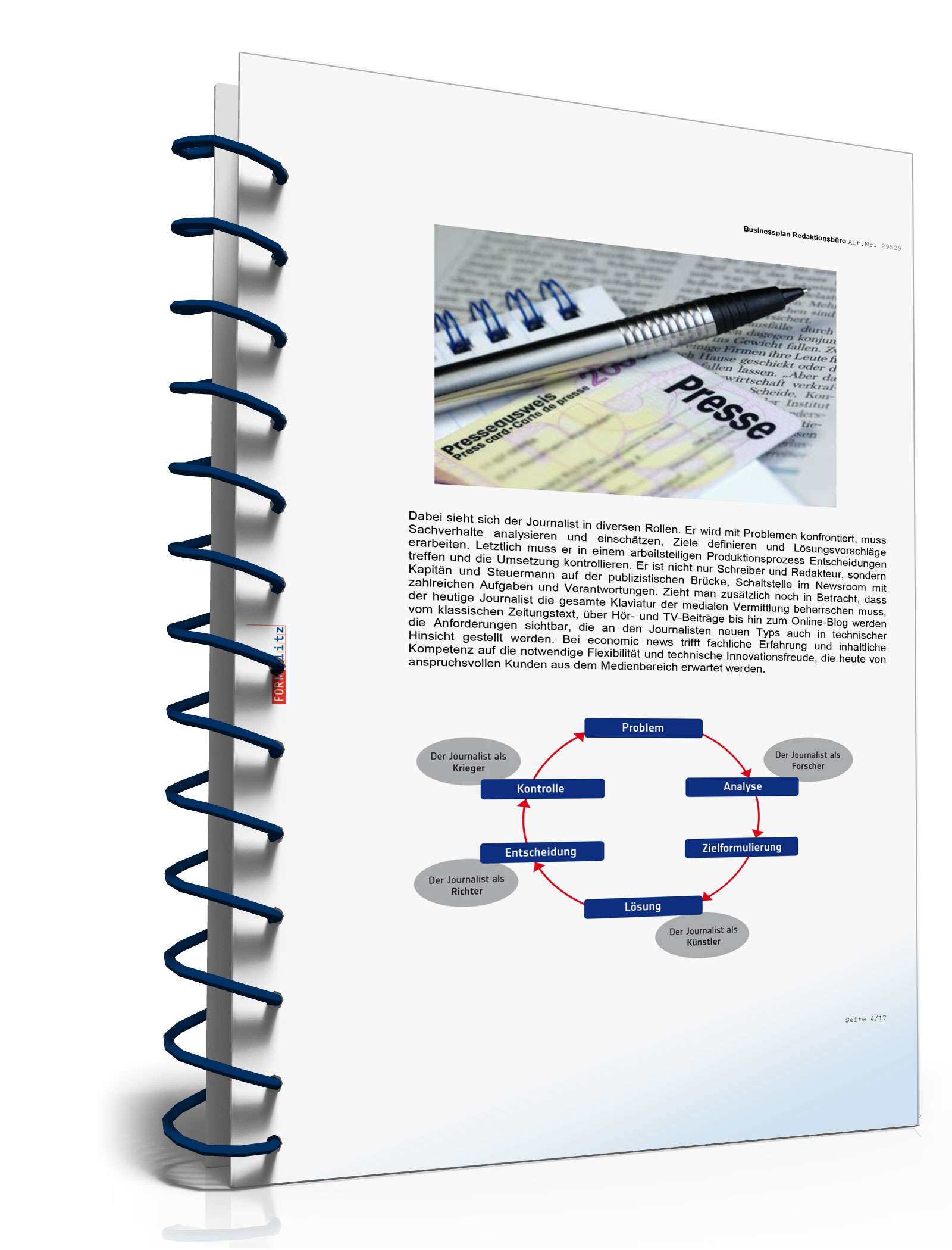 Businessplan Redaktionsbüro Excel. Seite: 3