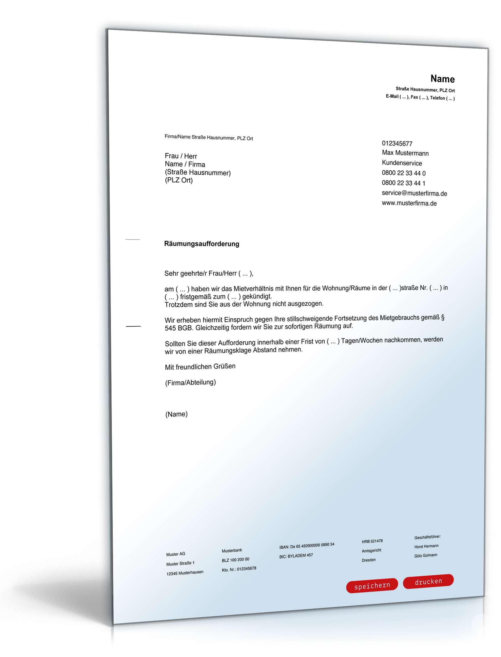 Räumungsaufforderung  PDF