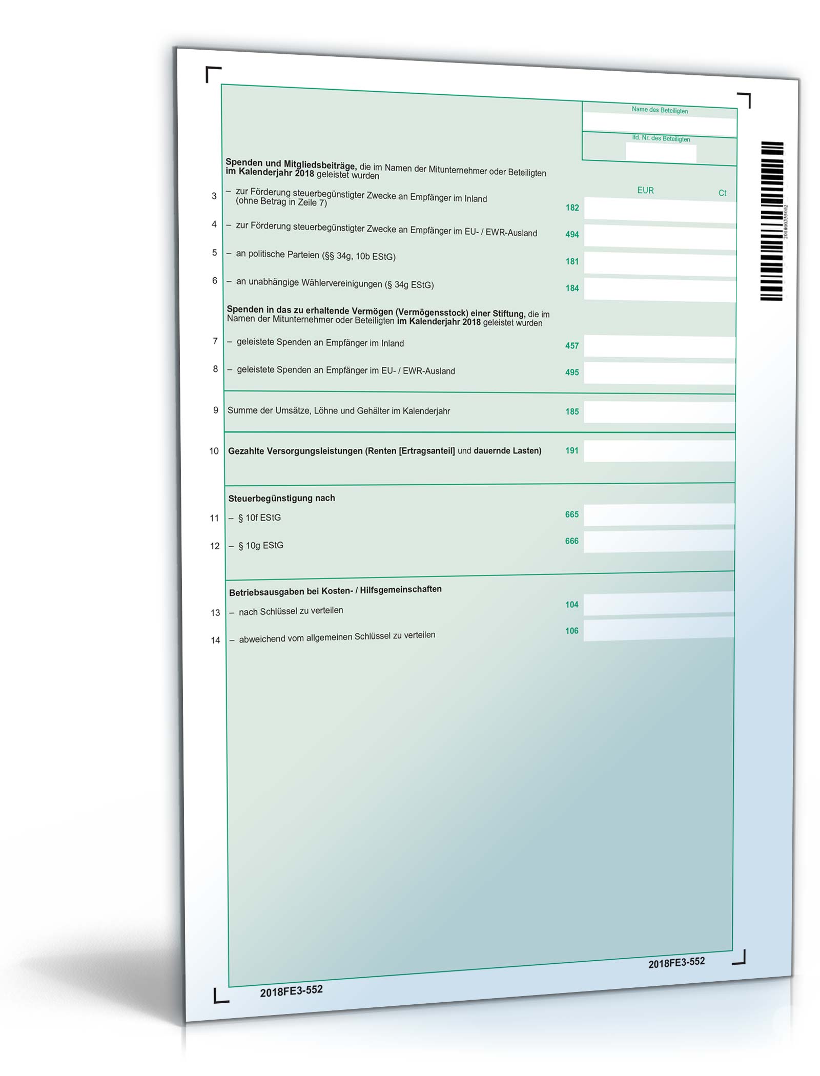 Anlage FE 3 2018 PDF. Seite: 2