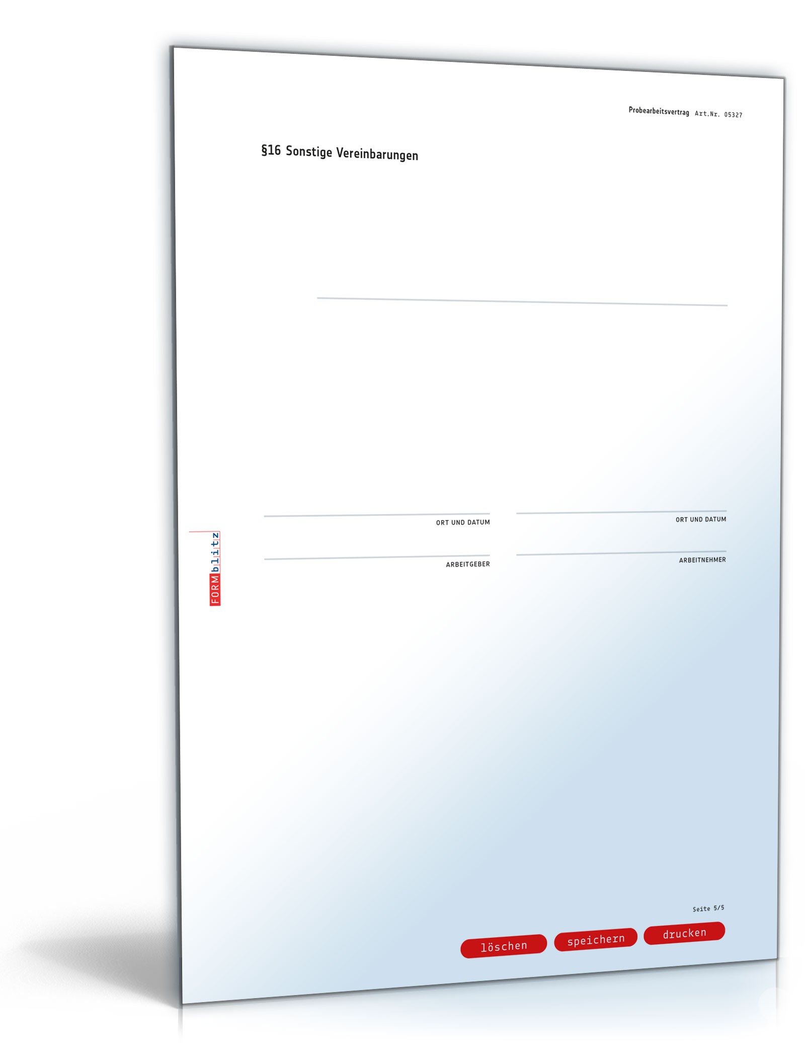 Probearbeitsvertrag PDF. Seite: 5