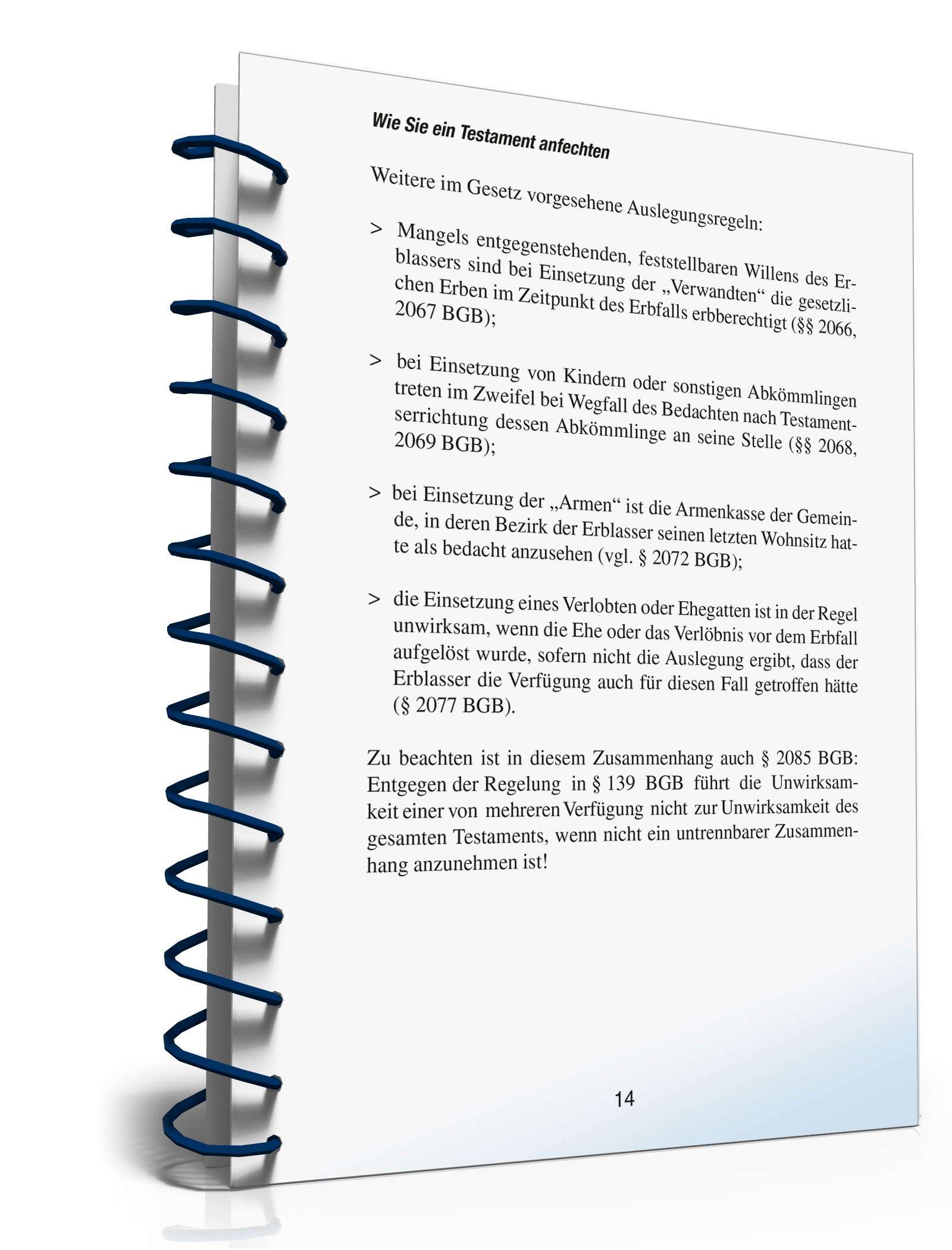 Ratgeber Anfechtung Testament PDF. Seite: 14