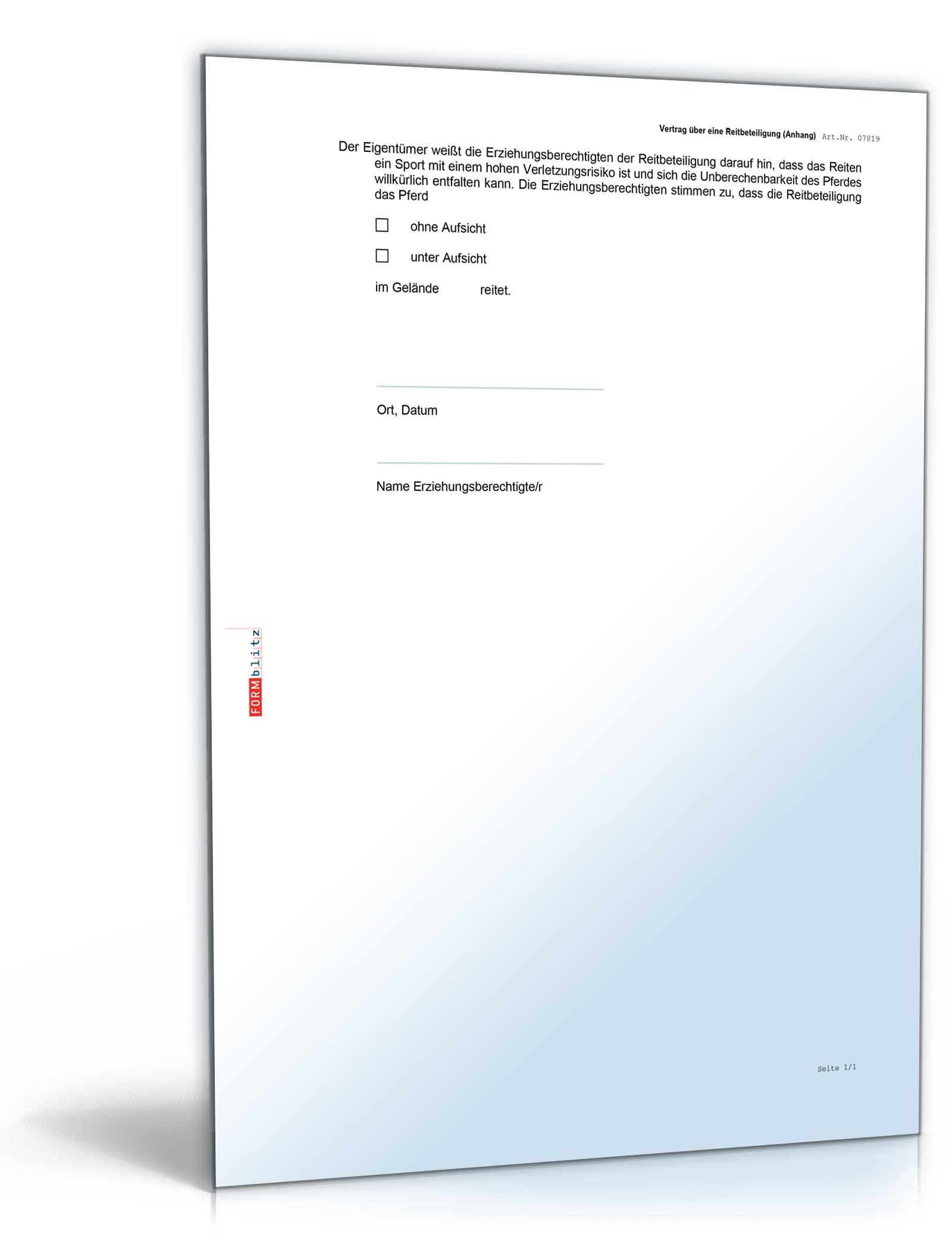 Vorlagen-Paket für Pferdehalter Excel. Seite: 8