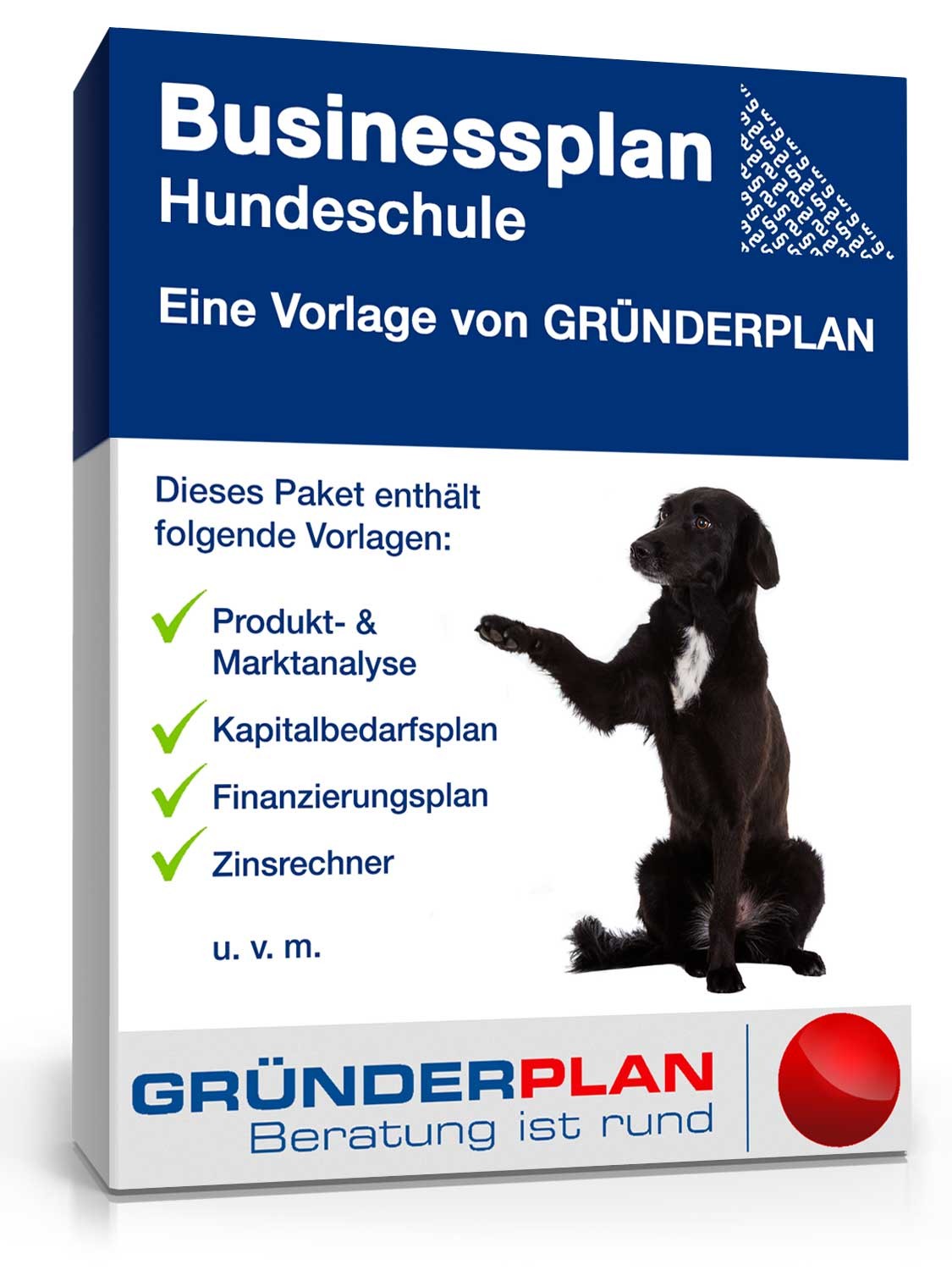 Businessplan Hundeschule von Gründerplan Excel