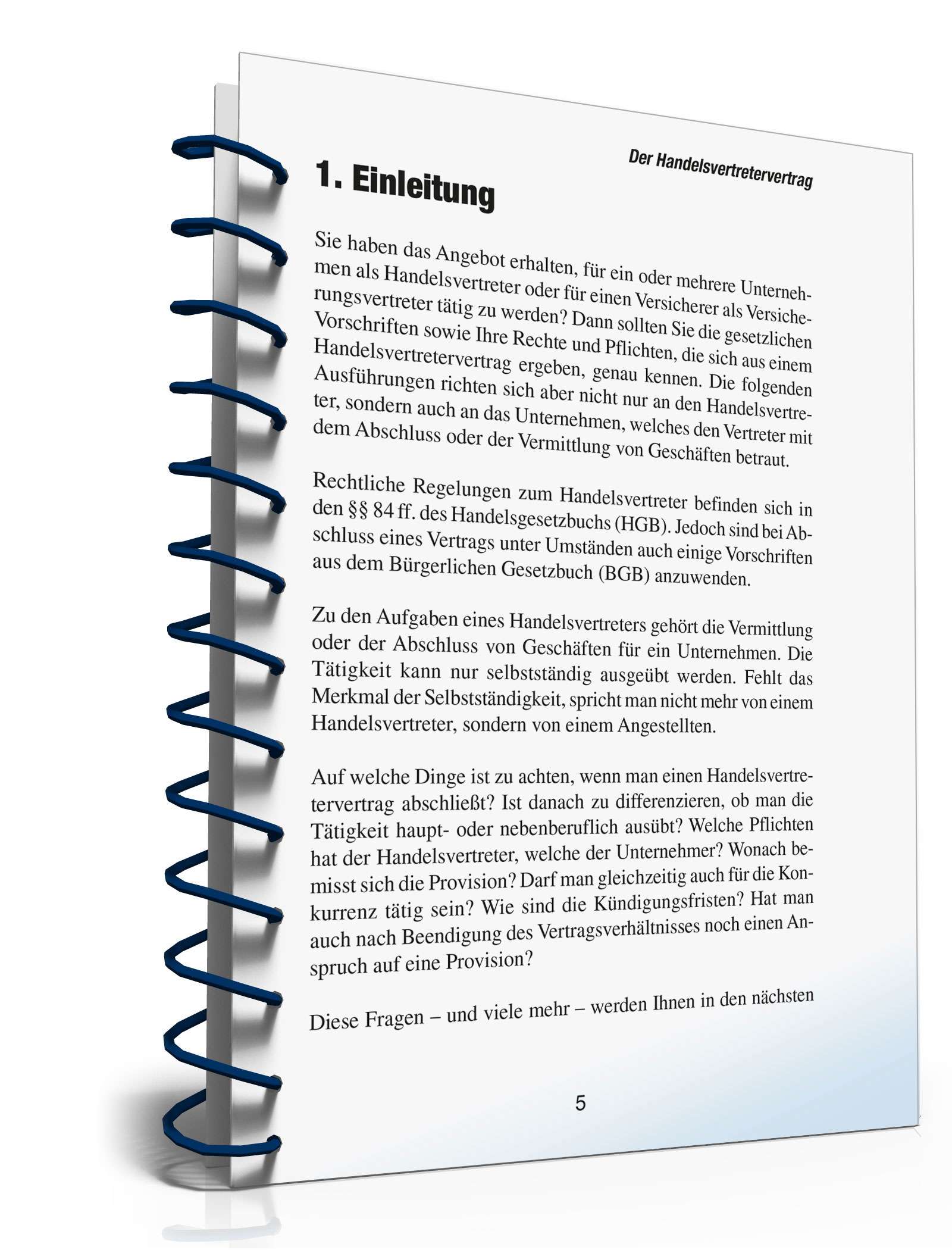 Handelsvertretervertrag abschließen PDF. Seite: 4