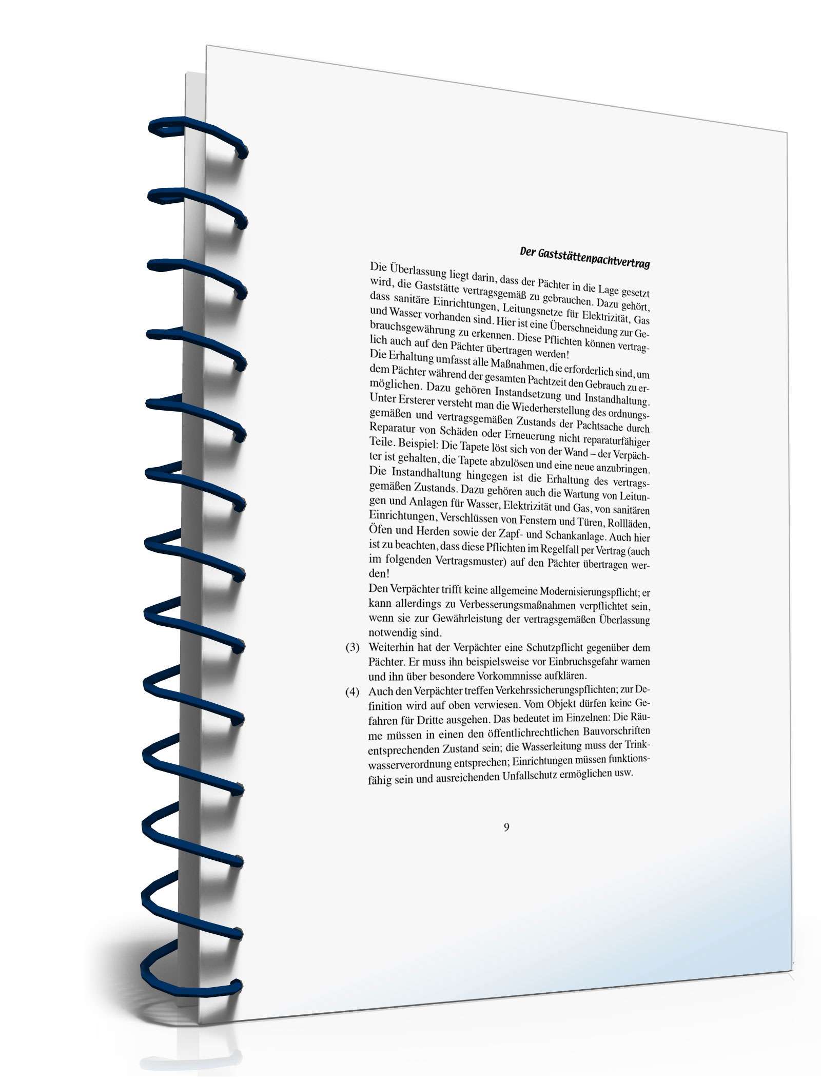 Ratgeber zum Gaststättenpachtvertrag  PDF. Seite: 9