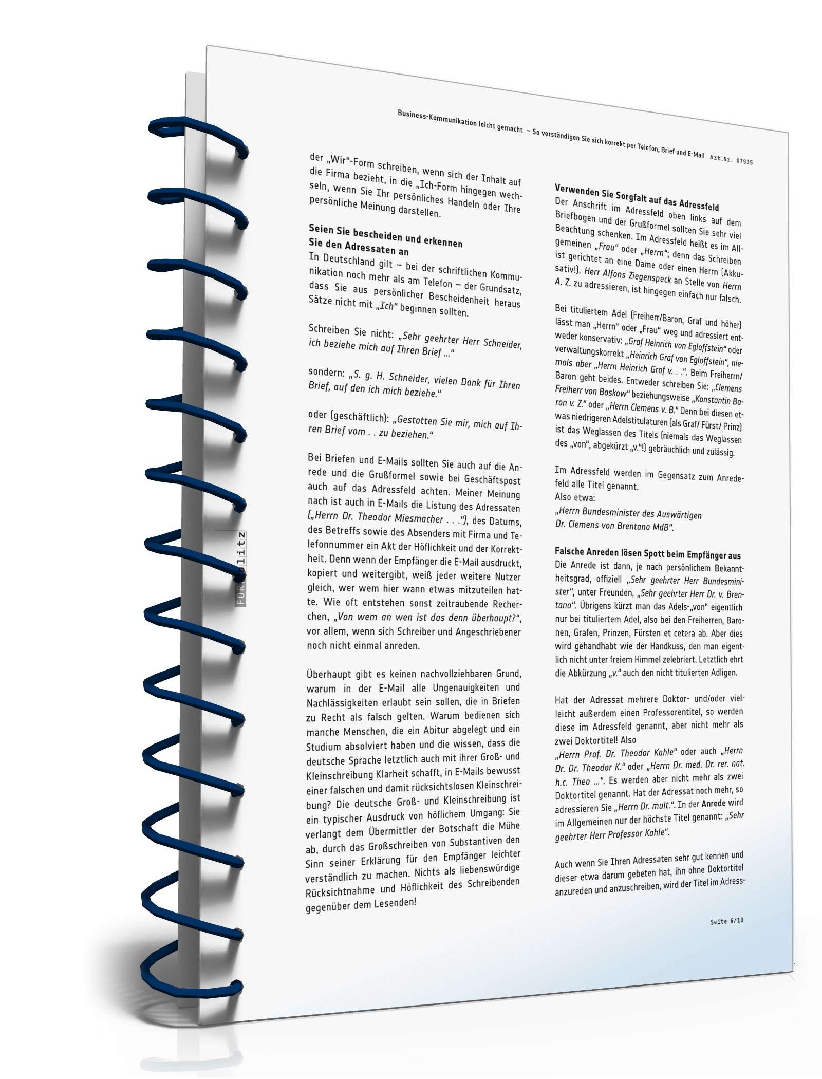 Ratgeber Business-Kommunikation PDF. Seite: 7