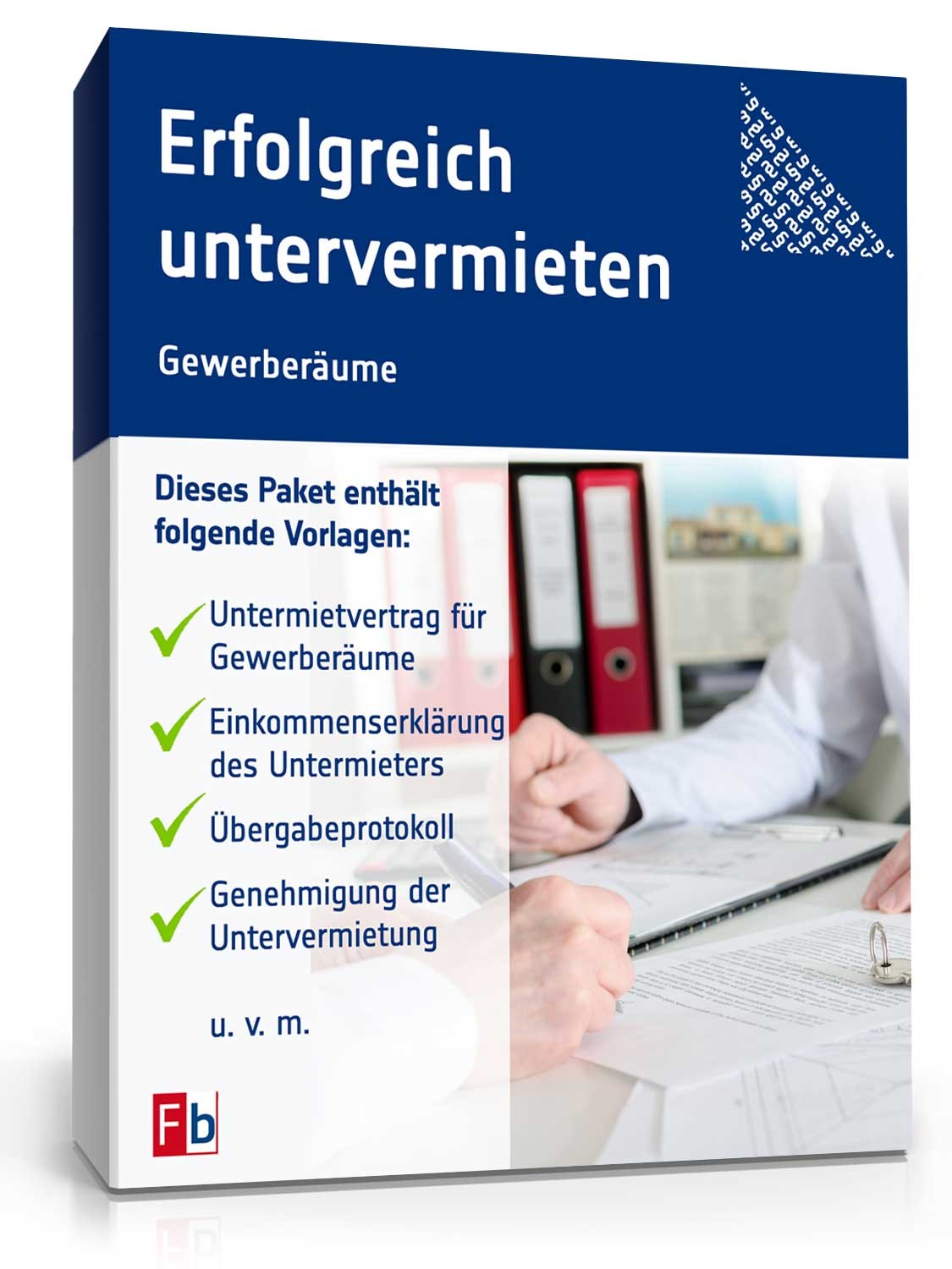 Vorteilspaket Untermietvertrag Gewerberäume Excel