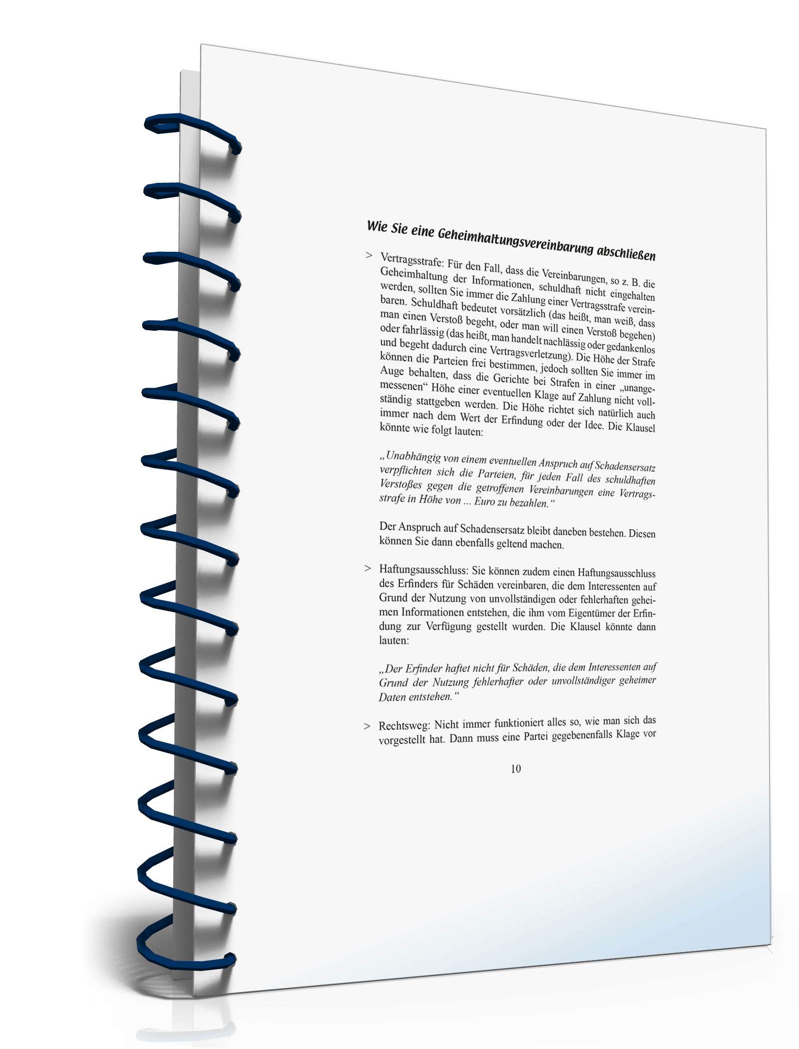 Wie Sie eine Geheimhaltungsvereinbarung abschließen PDF. Seite: 10