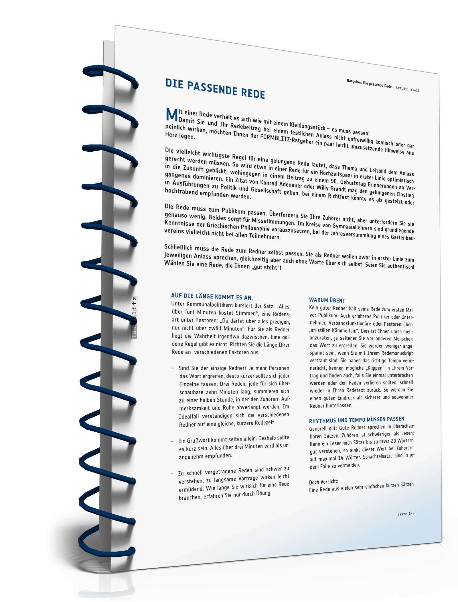 Trauerrede mit Leitmotiv: Denkmal in den Herzen der Mitmenschen Excel. Seite: 10