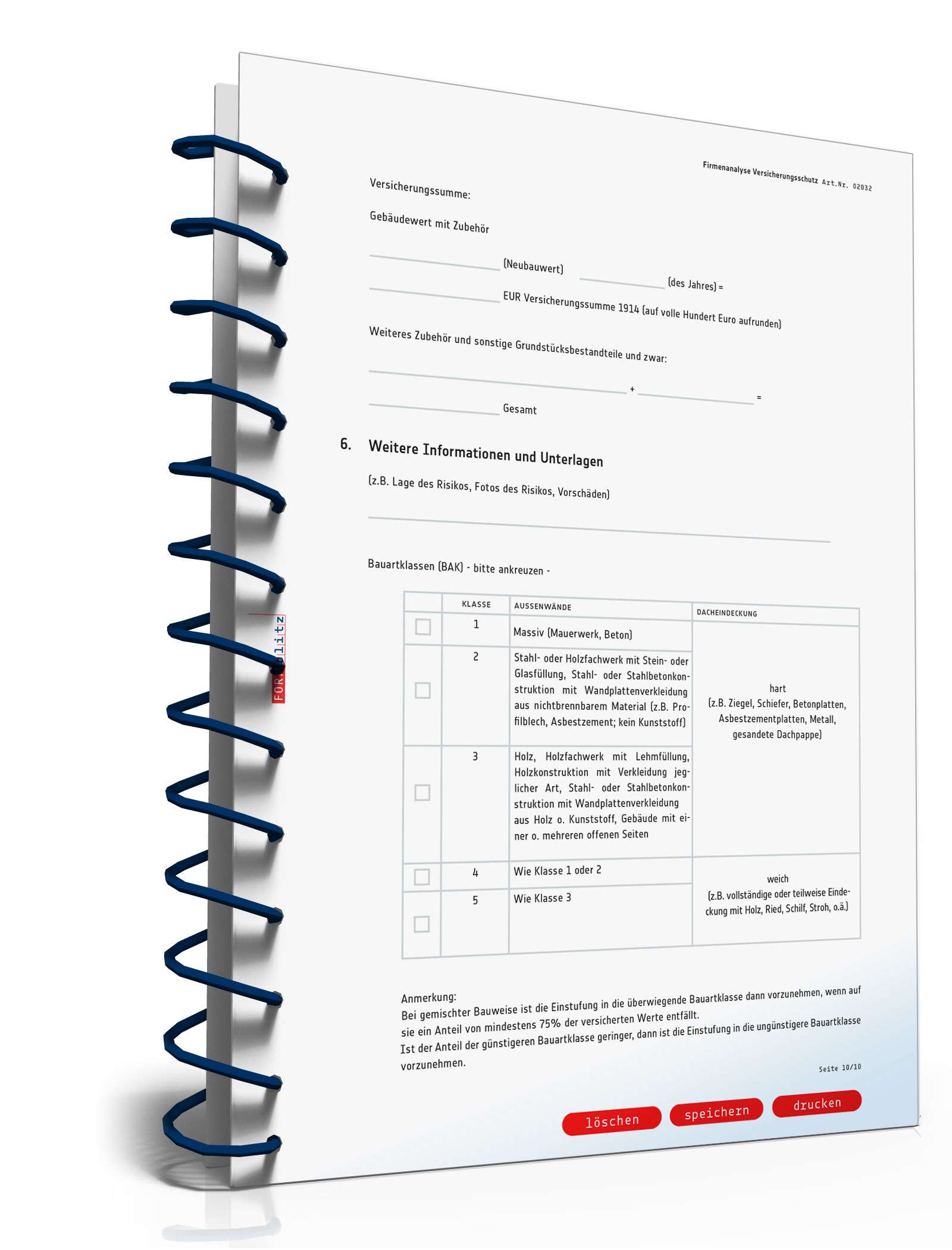 Firmenanalyse Versicherungsschutz PDF. Seite: 10