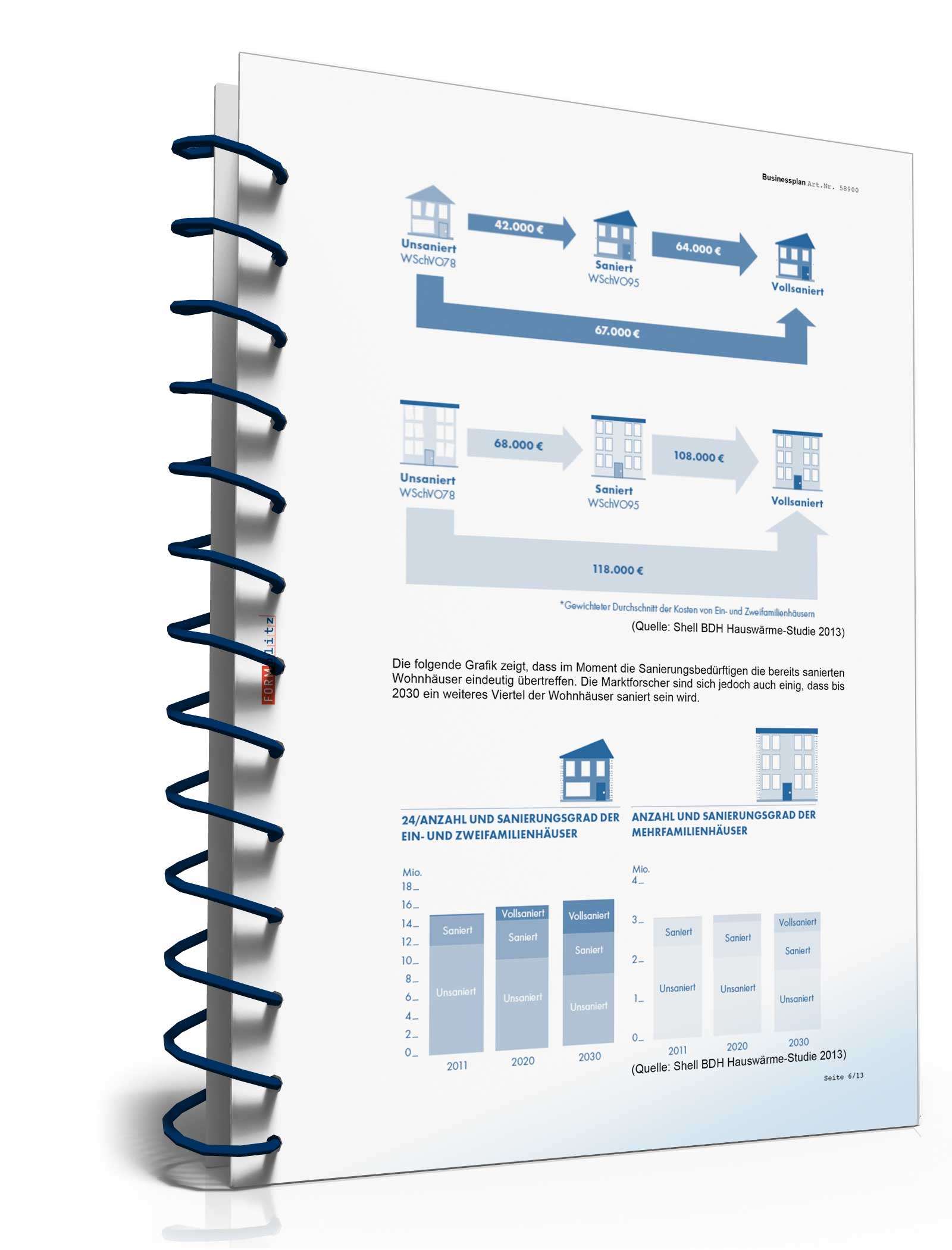 Businessplan Betriebsstätte für Sanitär-, Heizungs- & Klimaanlagentechnik Excel. Seite: 8