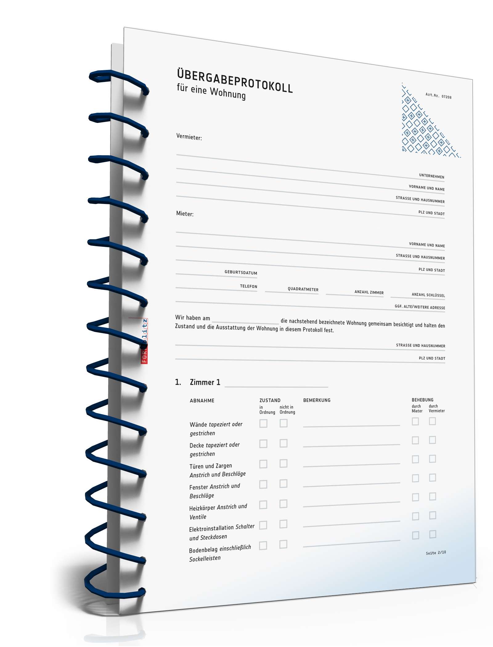 Übergabeprotokoll Wohnung PDF