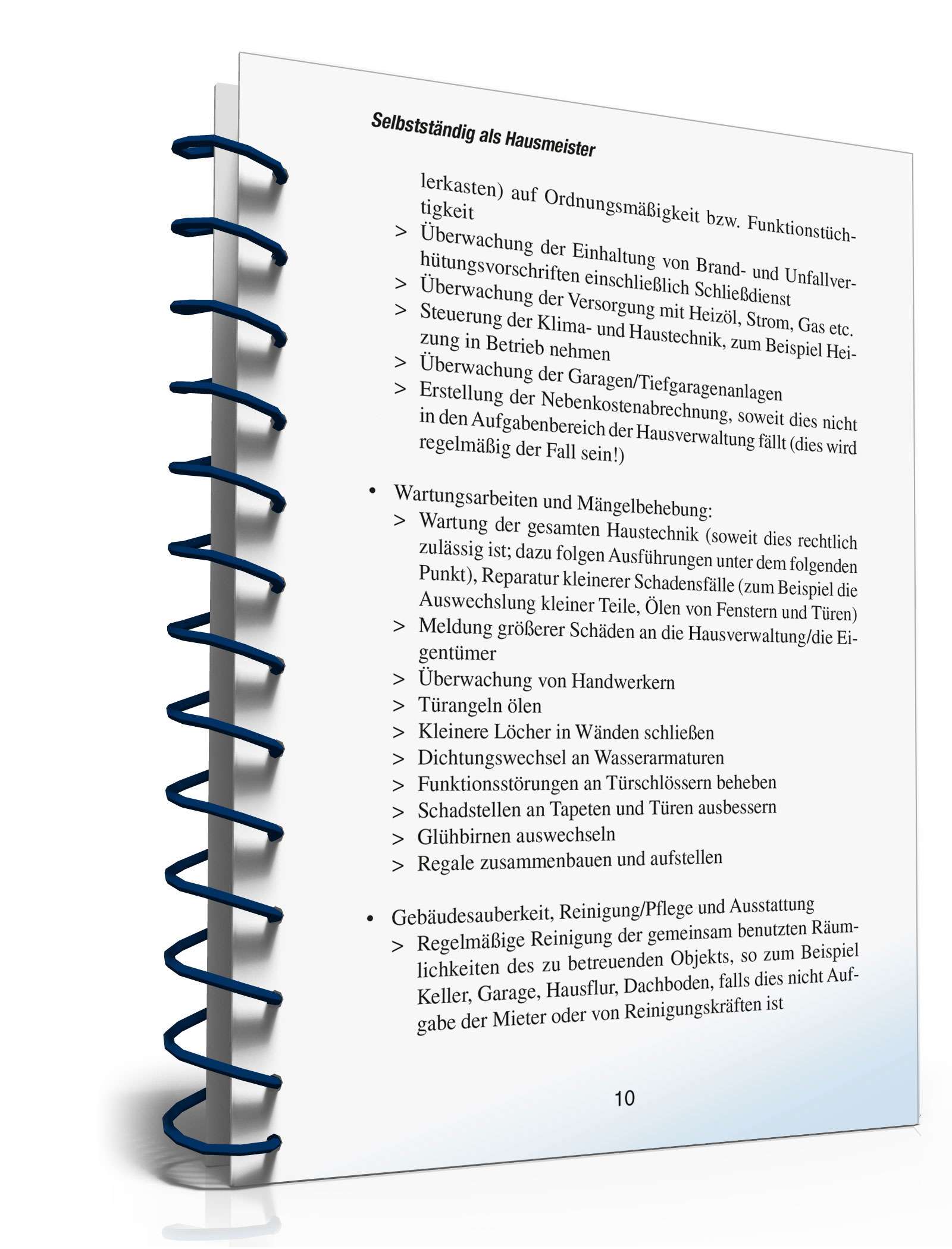 Selbstständig als Hausmeister PDF. Seite: 9