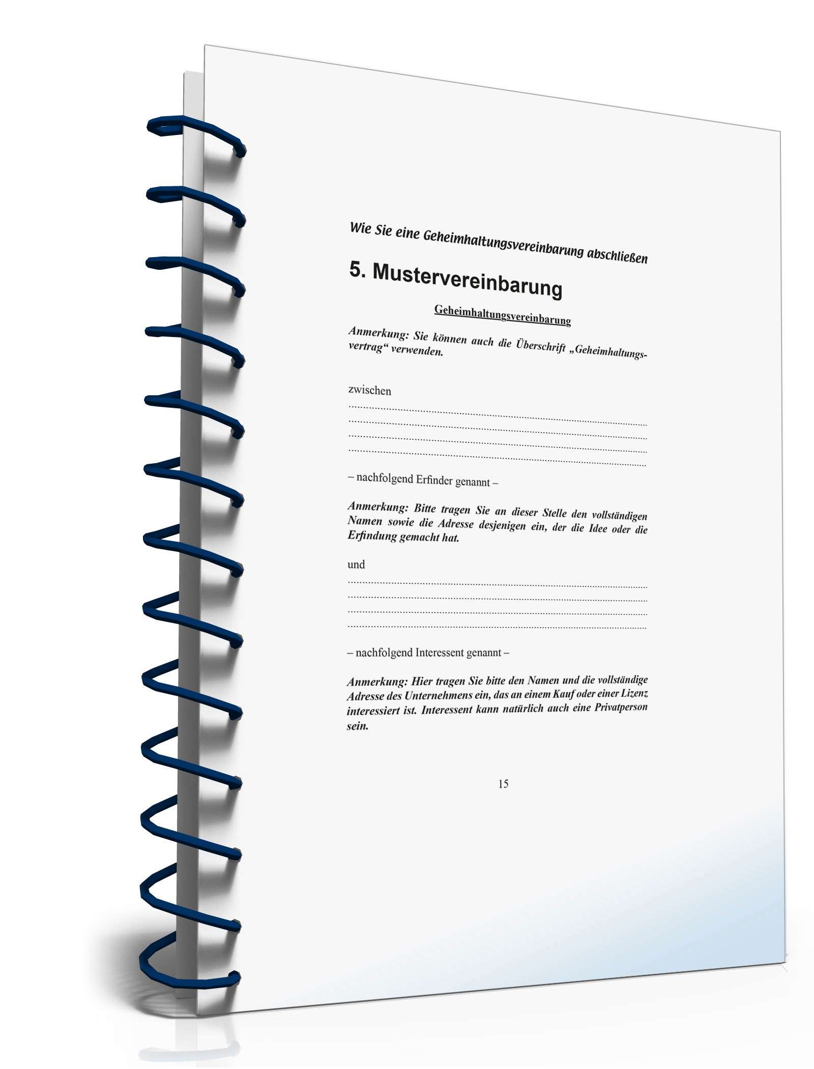 Wie Sie eine Geheimhaltungsvereinbarung abschließen PDF. Seite: 15