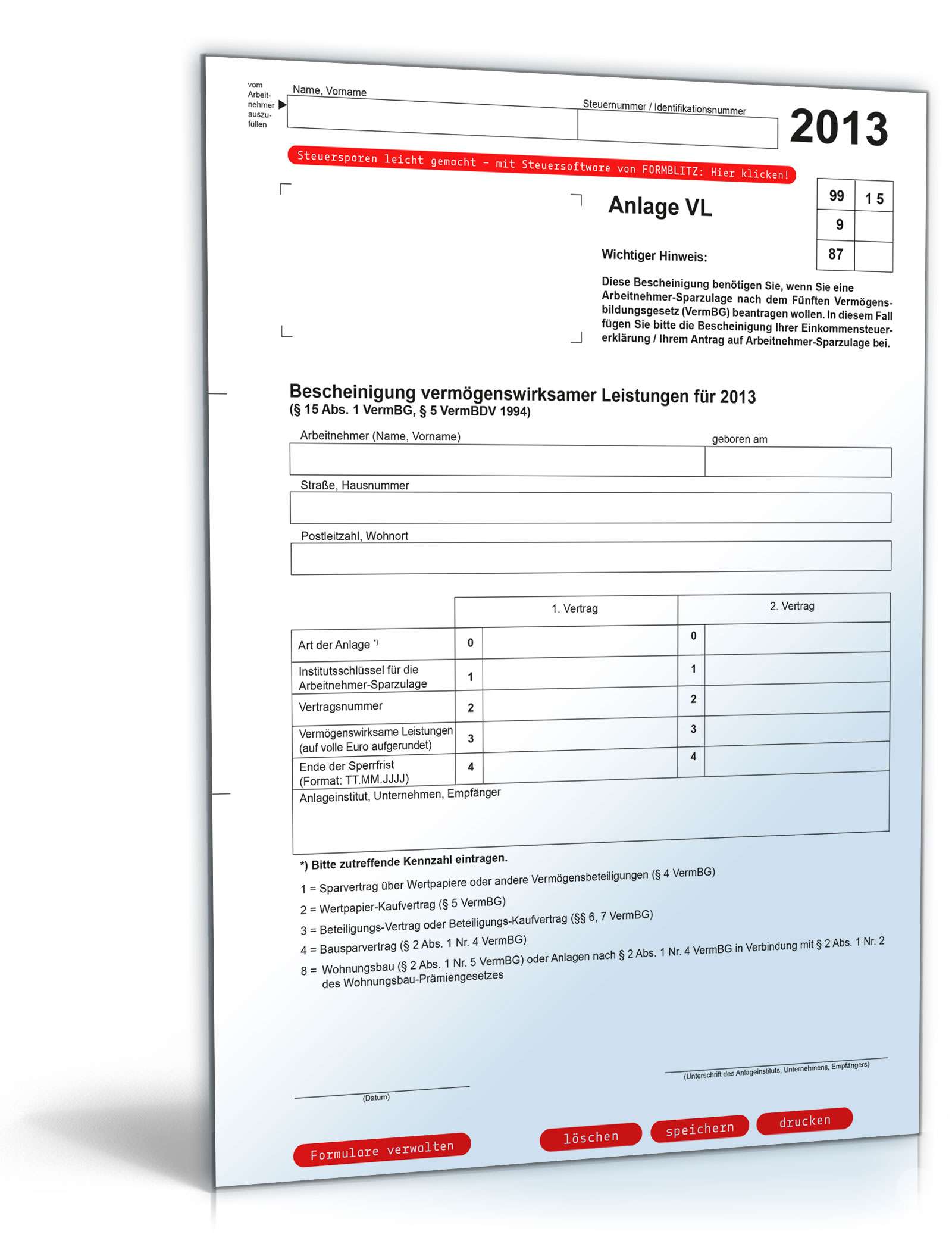Anlage VL 2013 PDF
