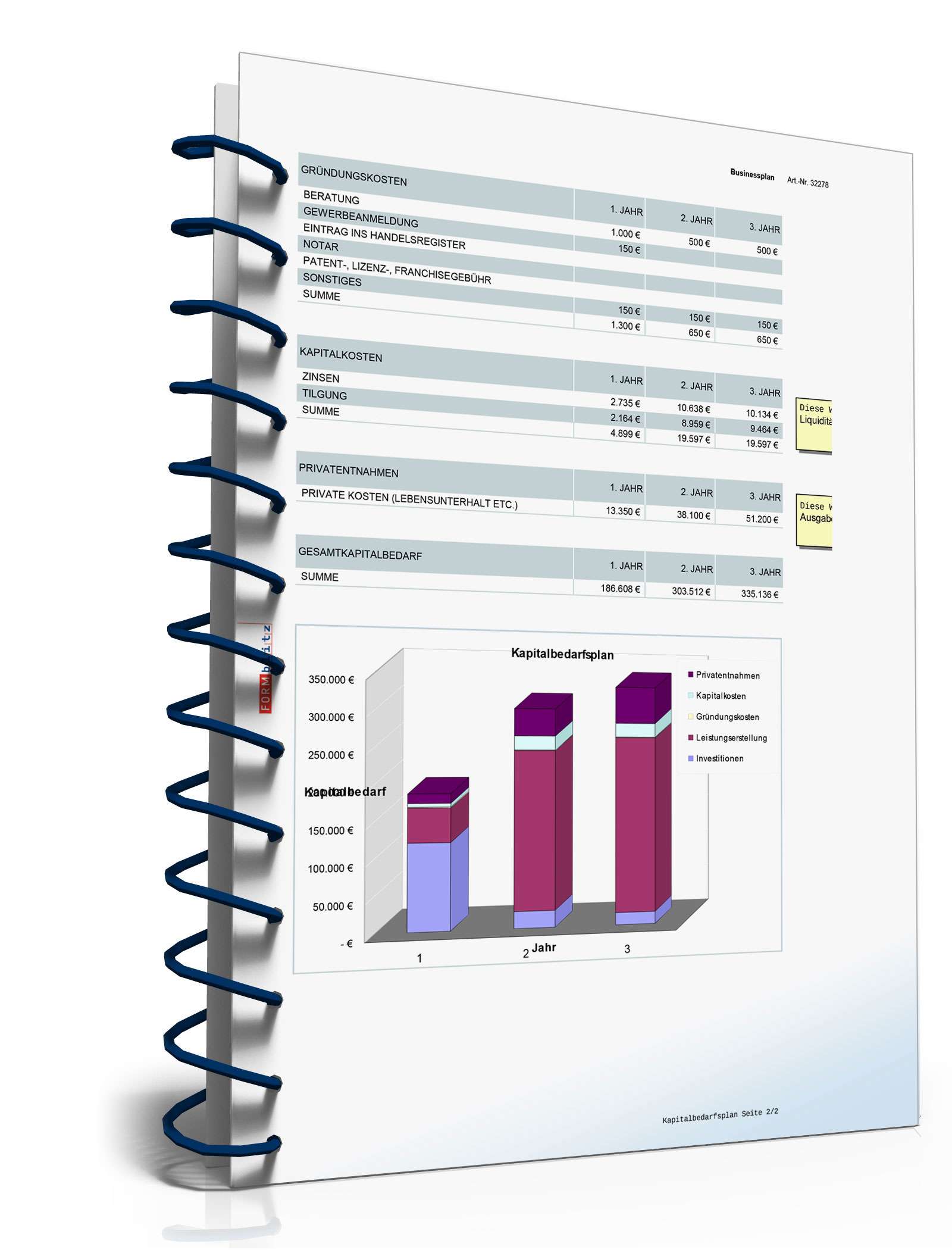 Businessplan Bauunternehmen Excel. Seite: 19