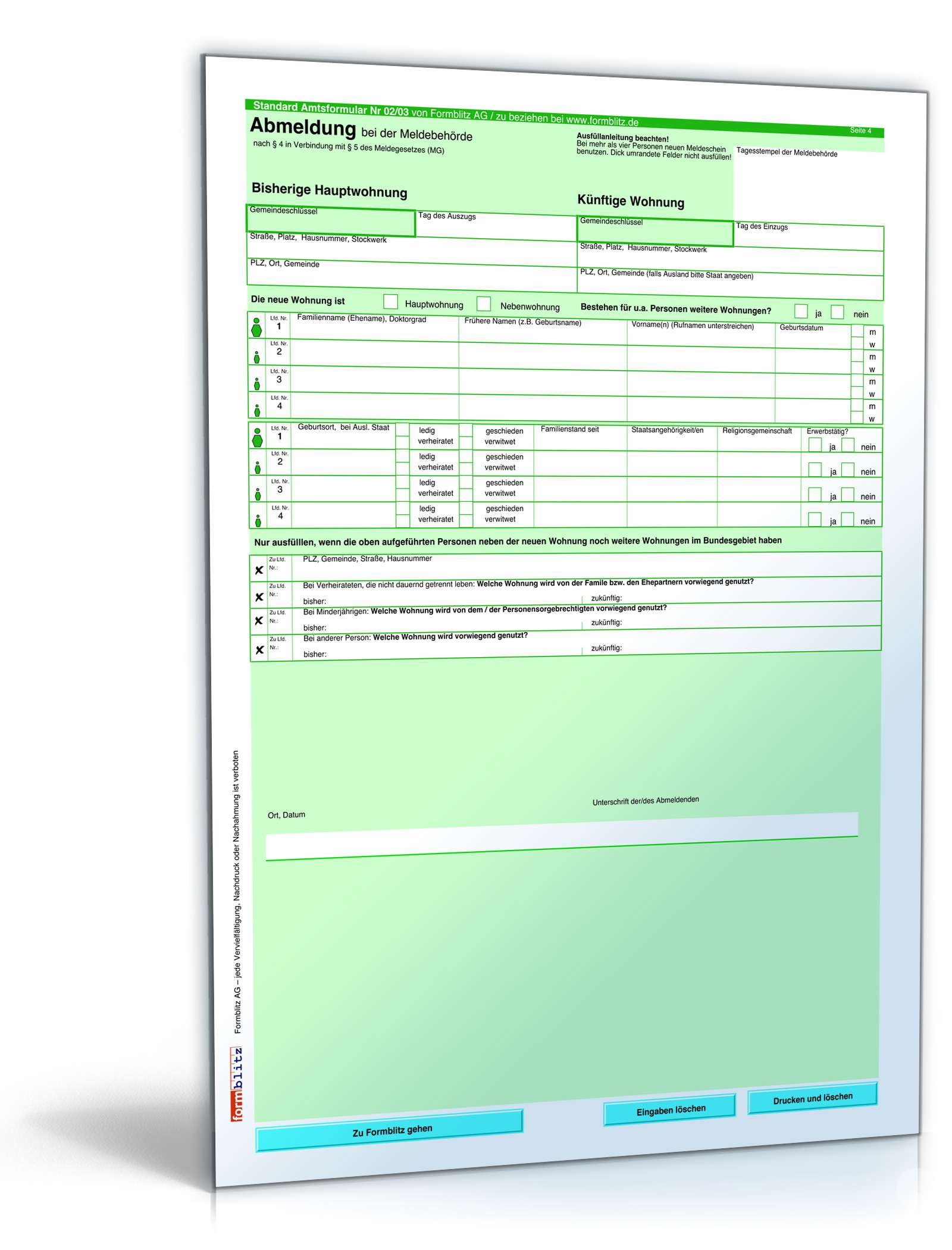 Ummeldung PDF. Seite: 3