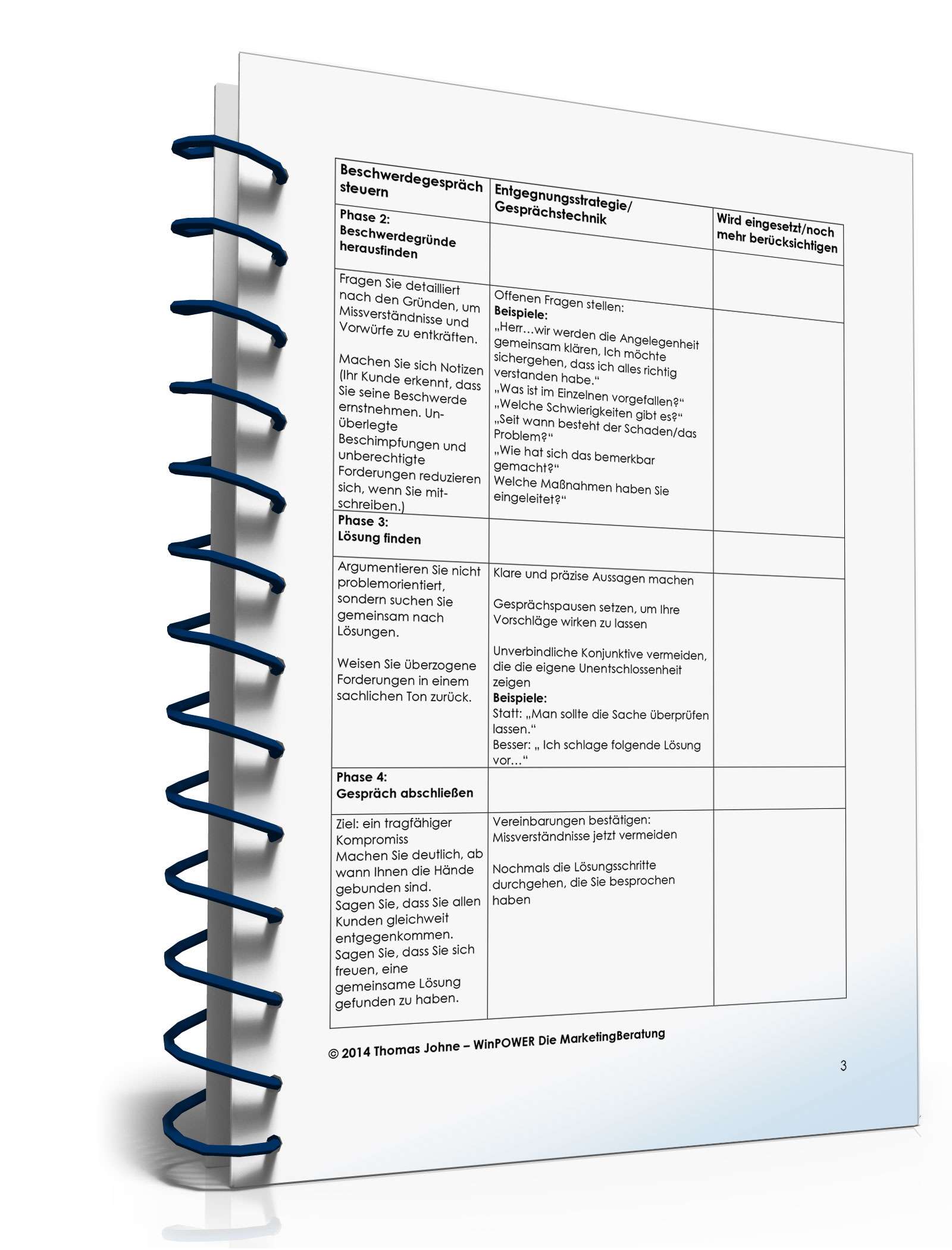 Checkliste Beschwerdegespräch PDF. Seite: 3