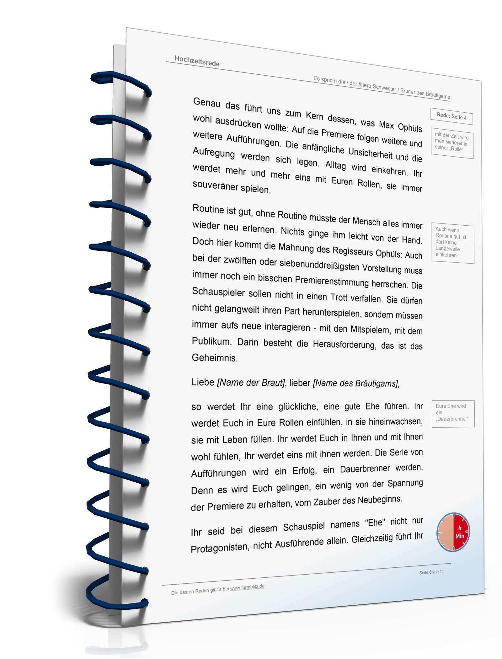 Hochzeitsrede ältere Geschwister des Bräutigams Word. Seite: 8