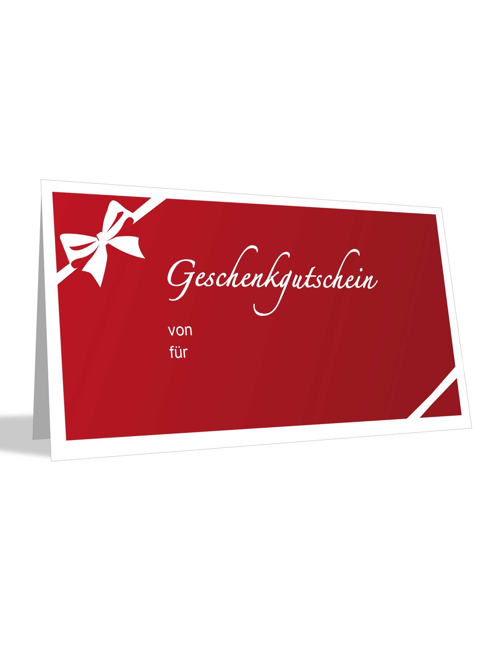 Gutschein (Rotes Design) PDF