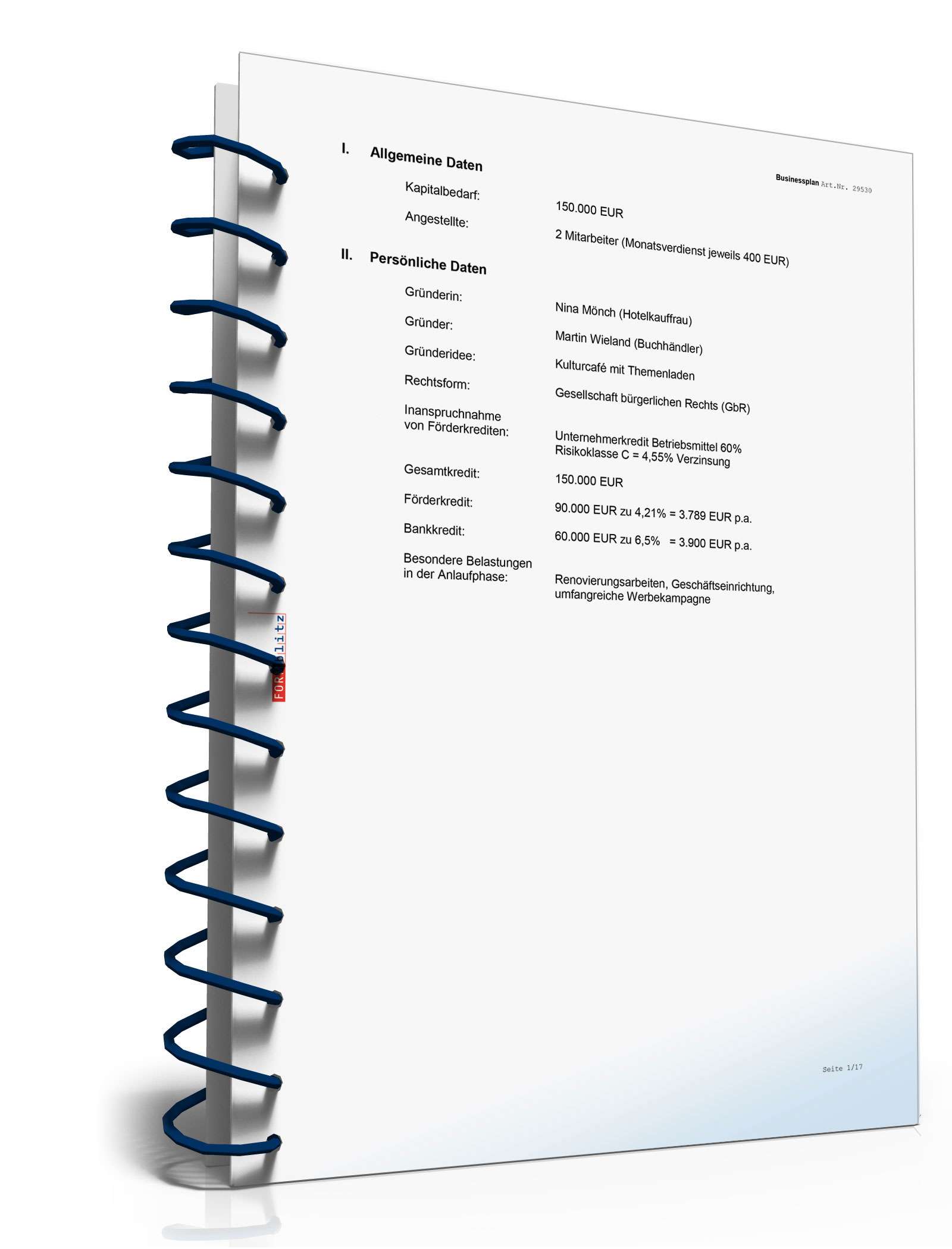 Businessplan Kulturcafé Excel. Seite: 6