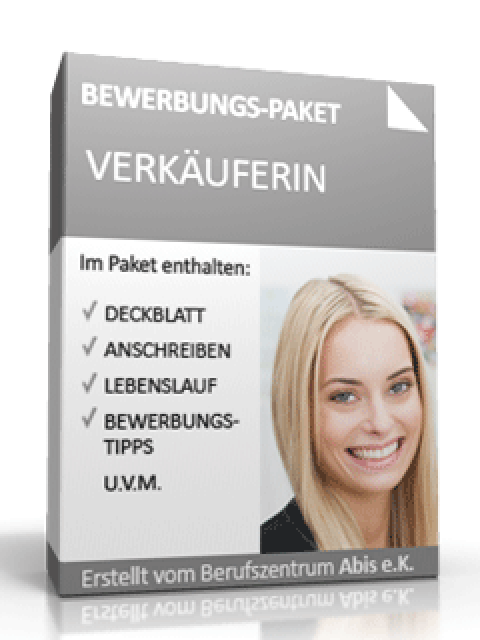 Bewerbungs-Mappe Verkäuferin  Excel