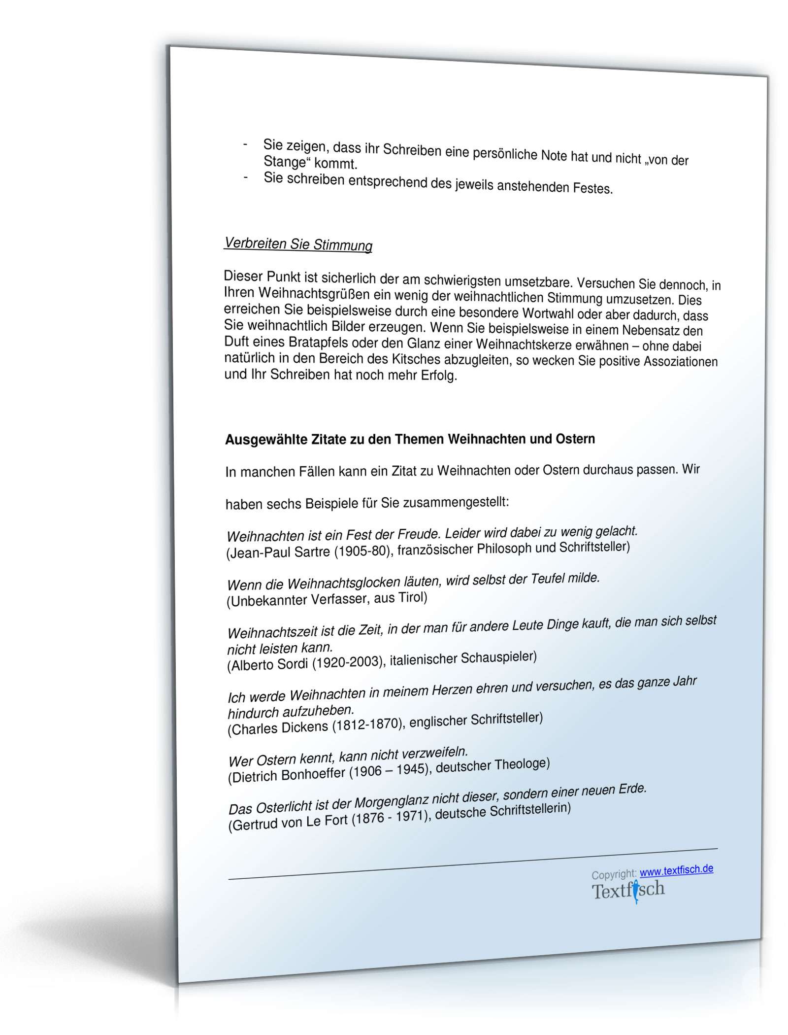 Weihnachtskarte Wiederaufnahme Freundschaft PDF. Seite: 5