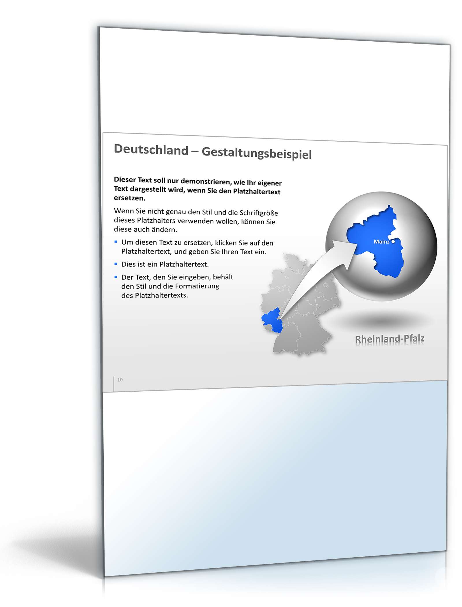 PowerPoint Präsentation Bundesländer Excel. Seite: 3