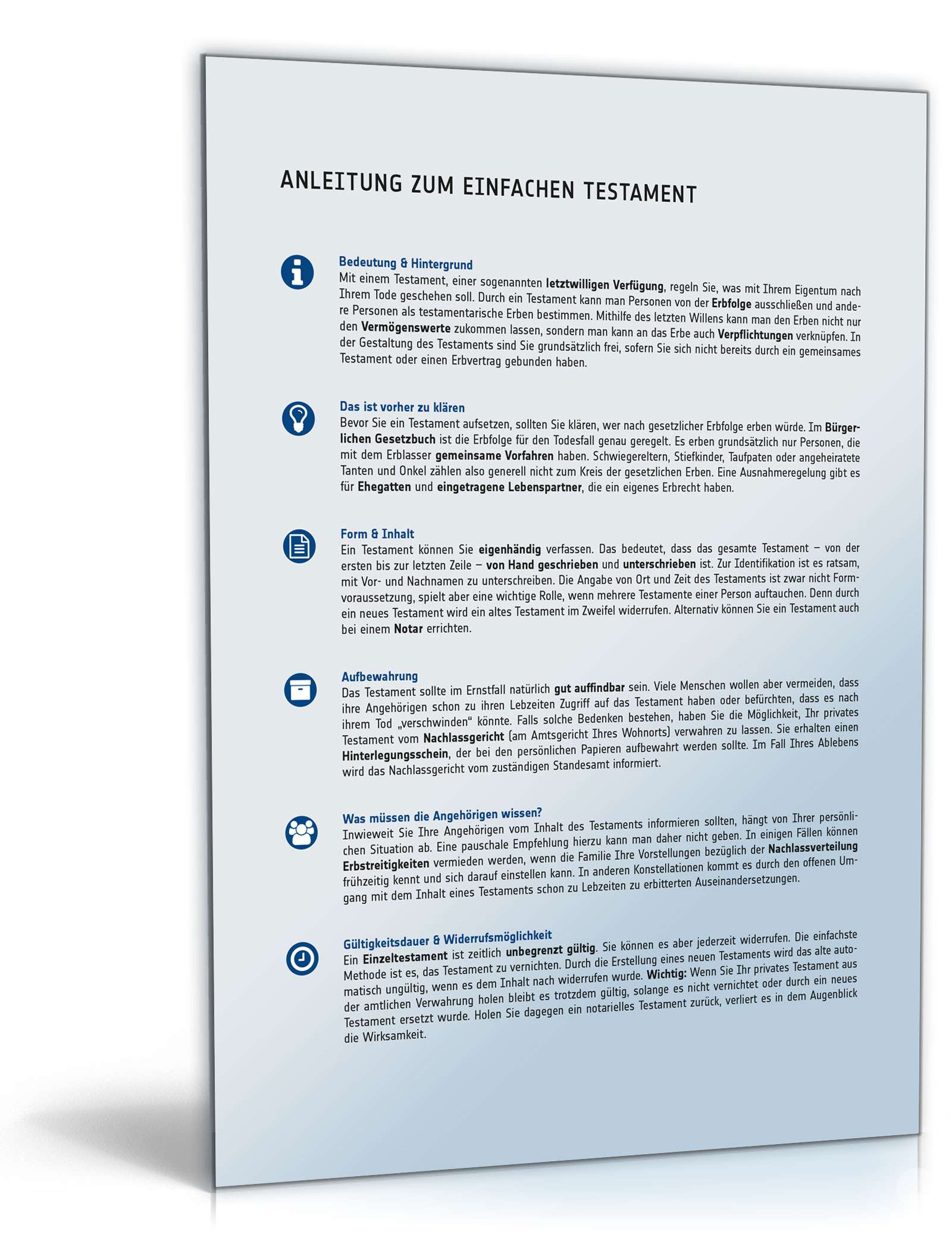 Einfaches Testament PDF. Seite: 4