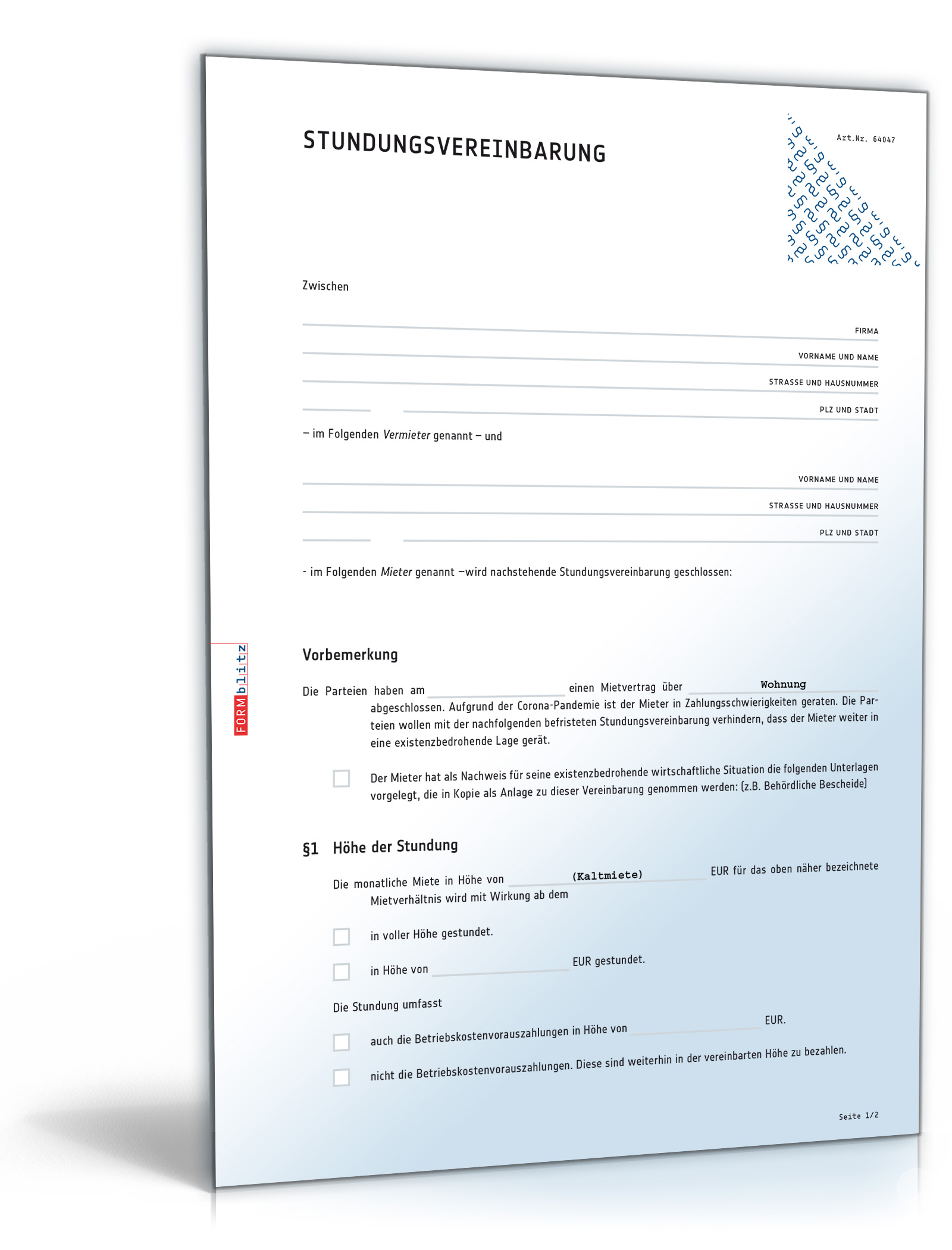 Änderung Umsatzsteuer Gewerbemietvertrag Word