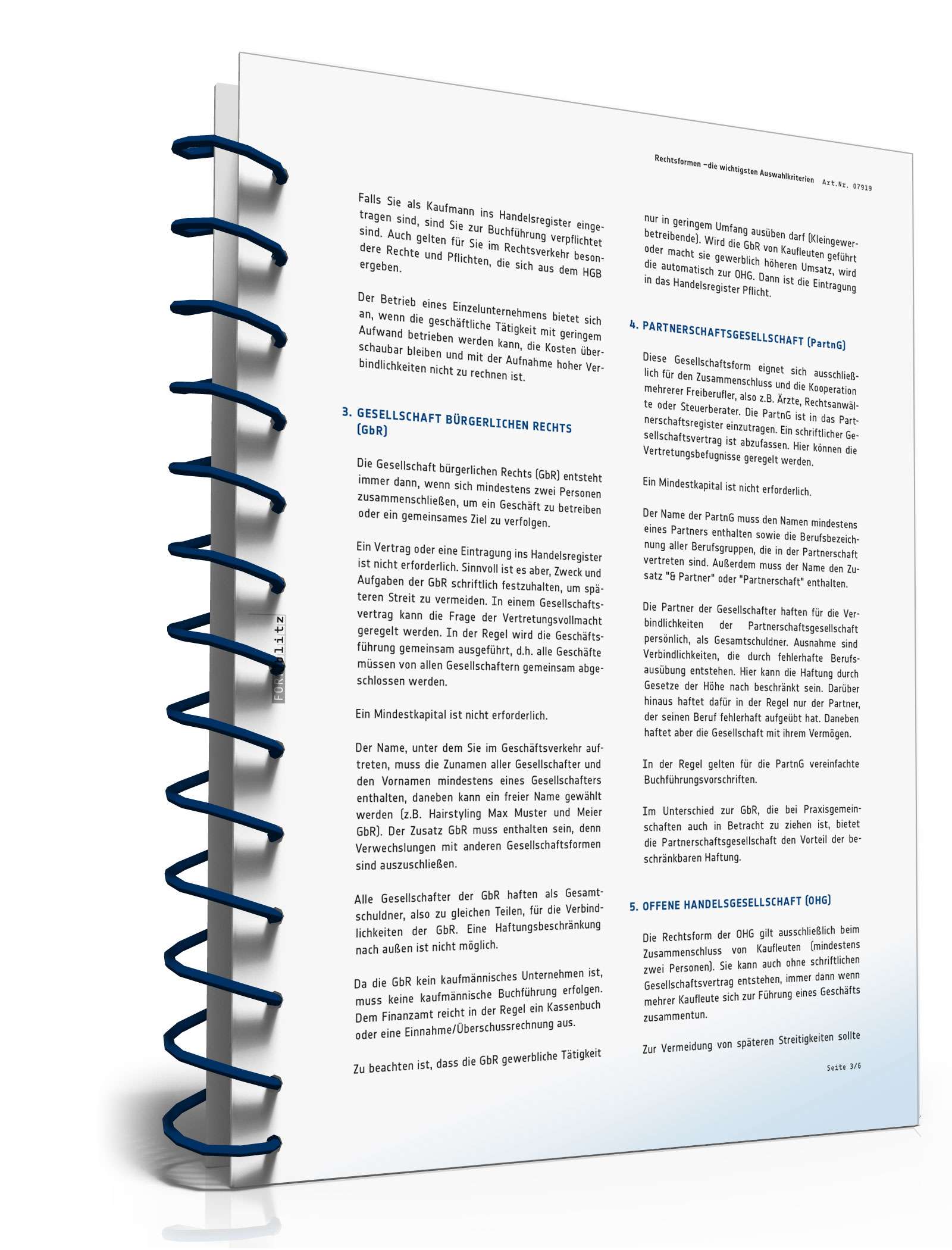 Ratgeber Auswahlkriterien Rechtsform  PDF. Seite: 4