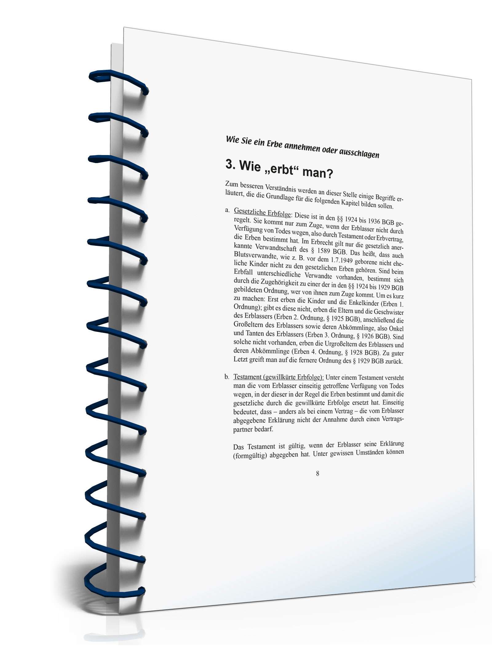 Ratgeber Annehmen/Ausschlagen Erbe  PDF. Seite: 8