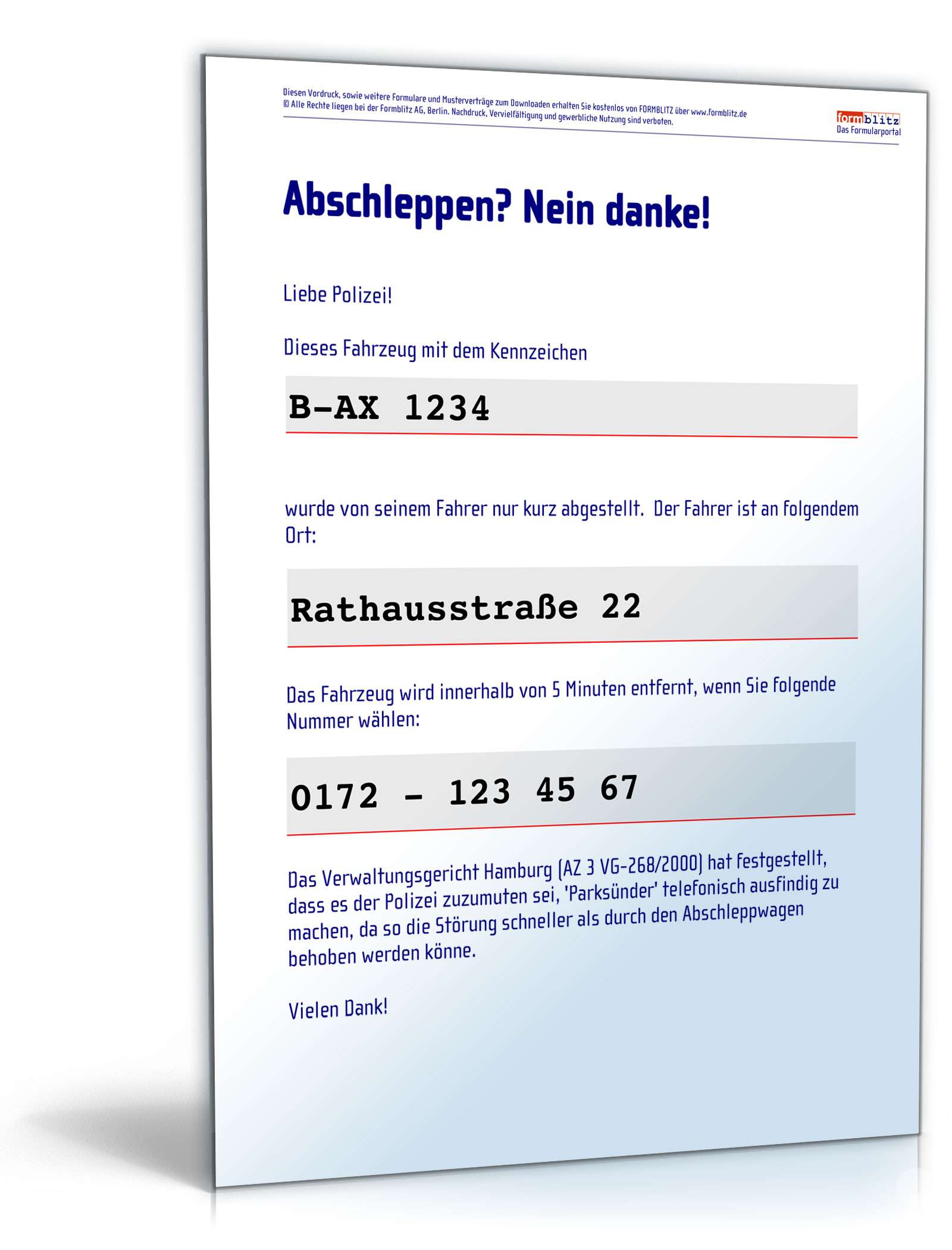 Abschleppen? Nein Danke! PDF