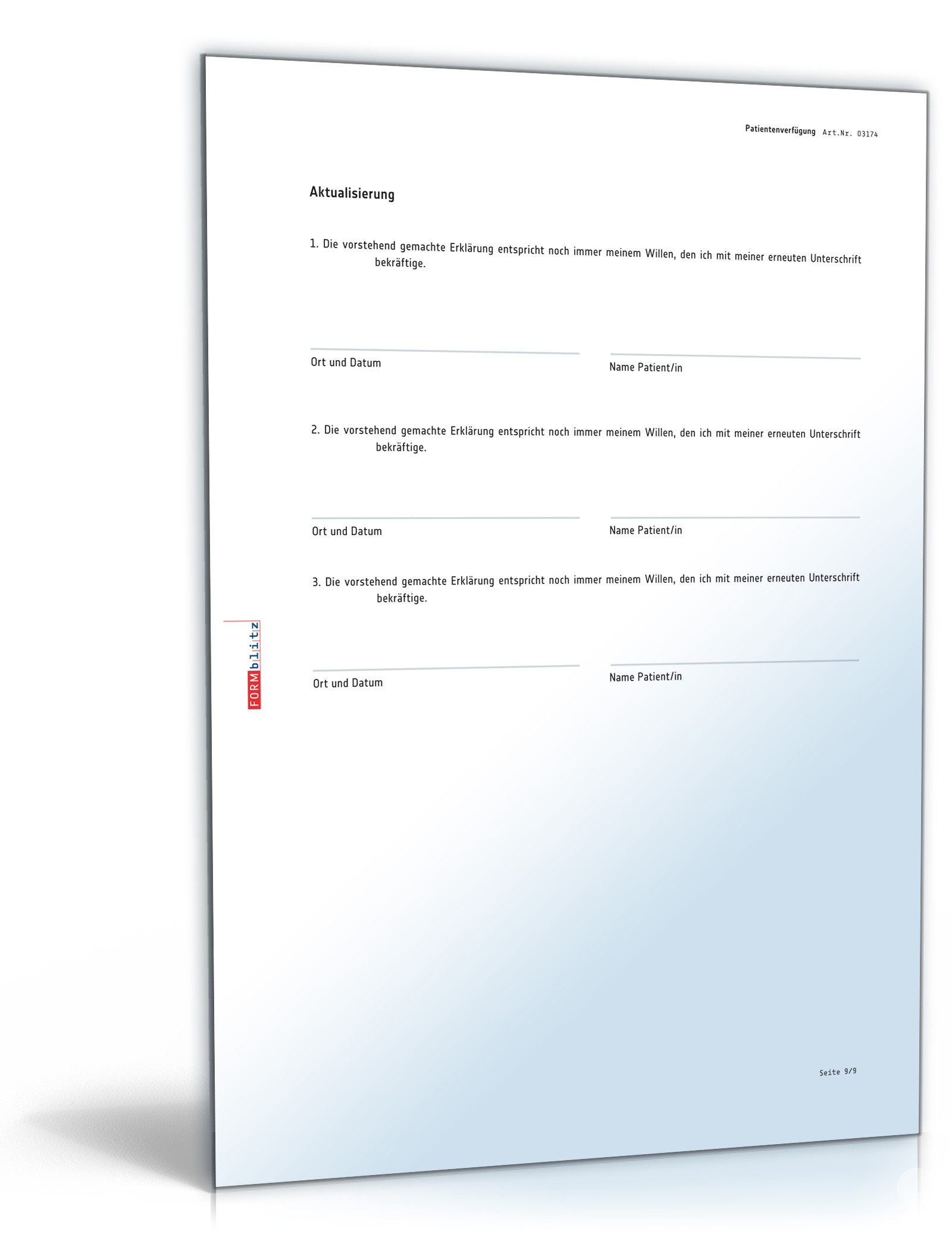 Patientenverfügung PDF. Seite: 10