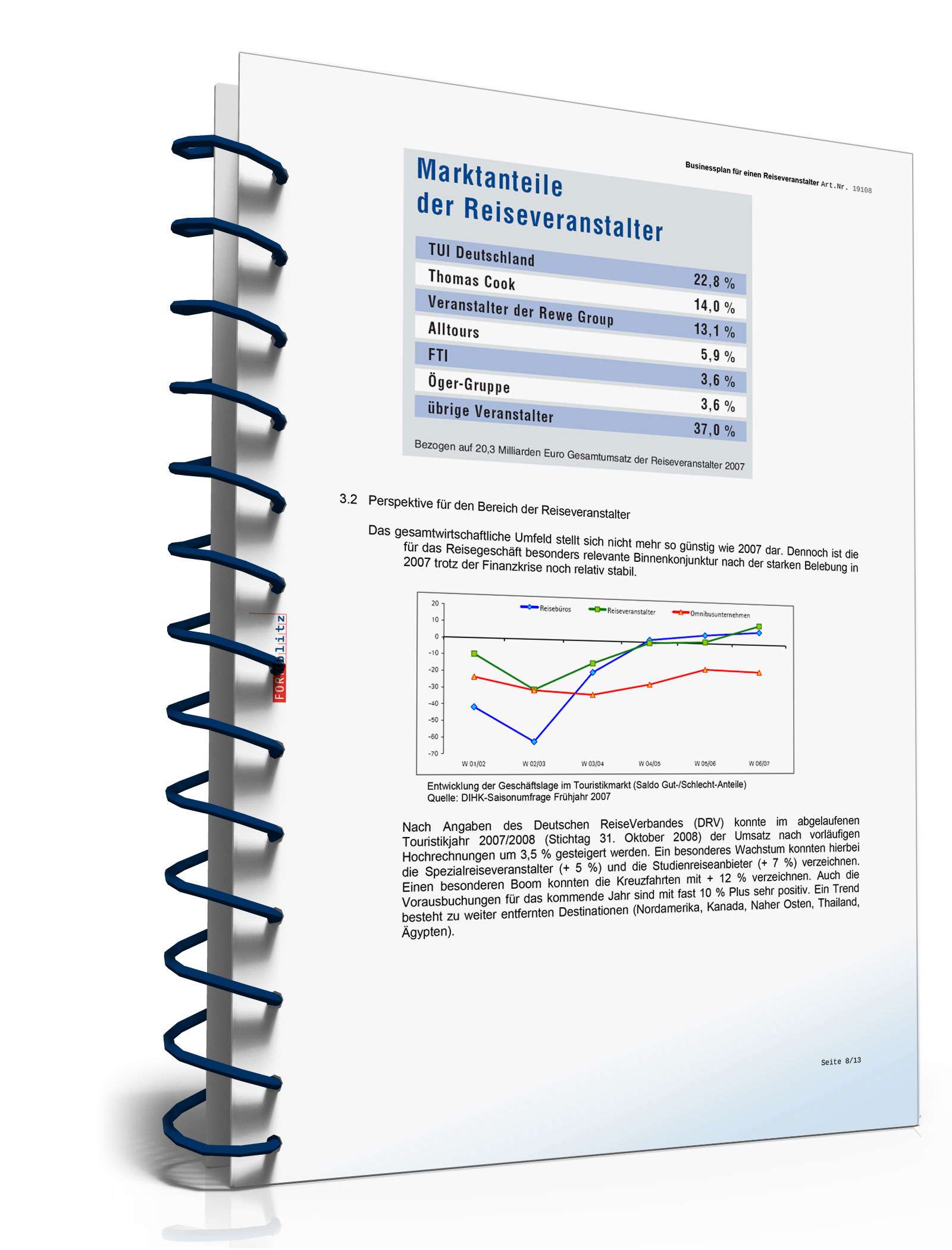 Businessplan Reiseveranstalter Excel. Seite: 11