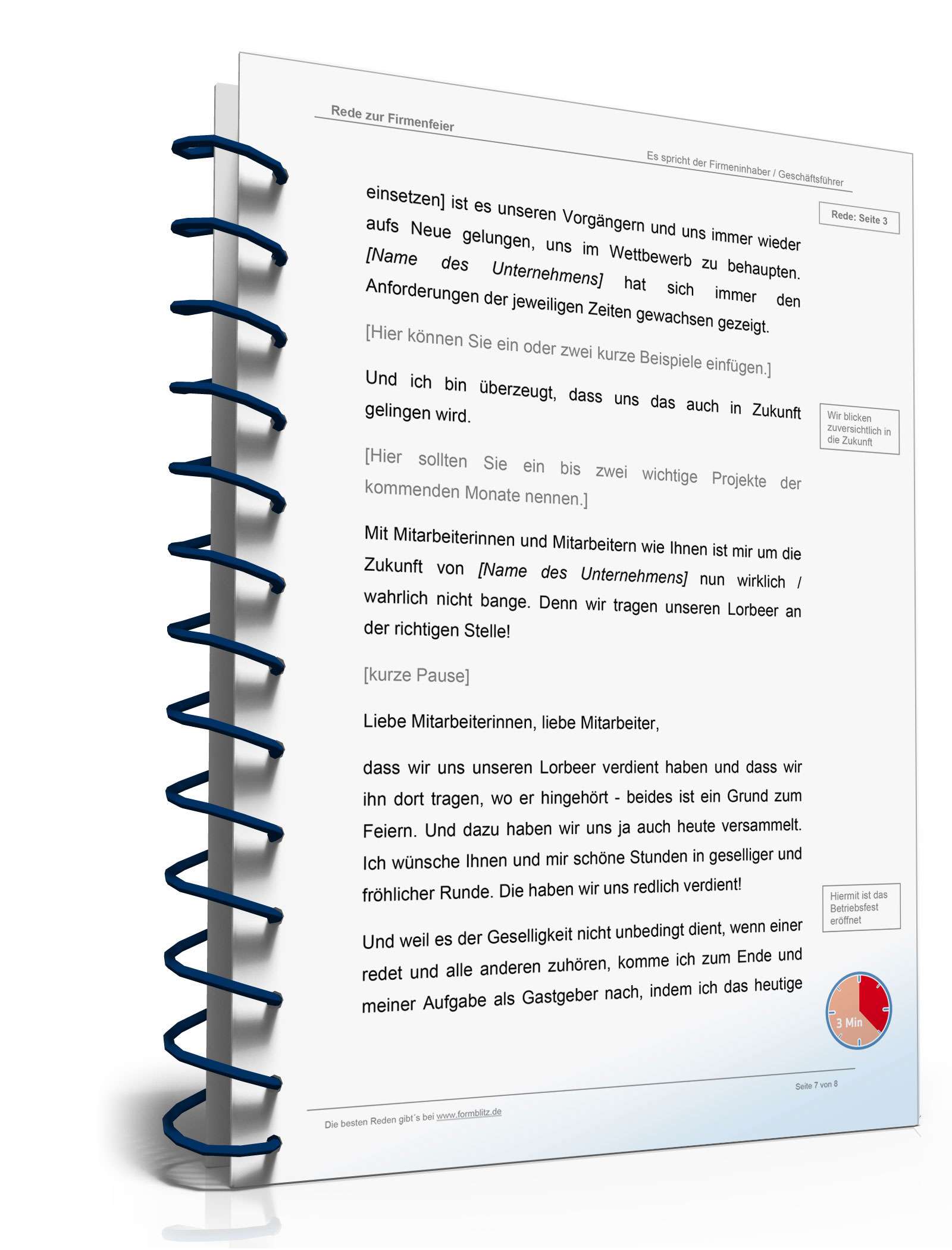 Musterrede Betriebsfest Word. Seite: 7