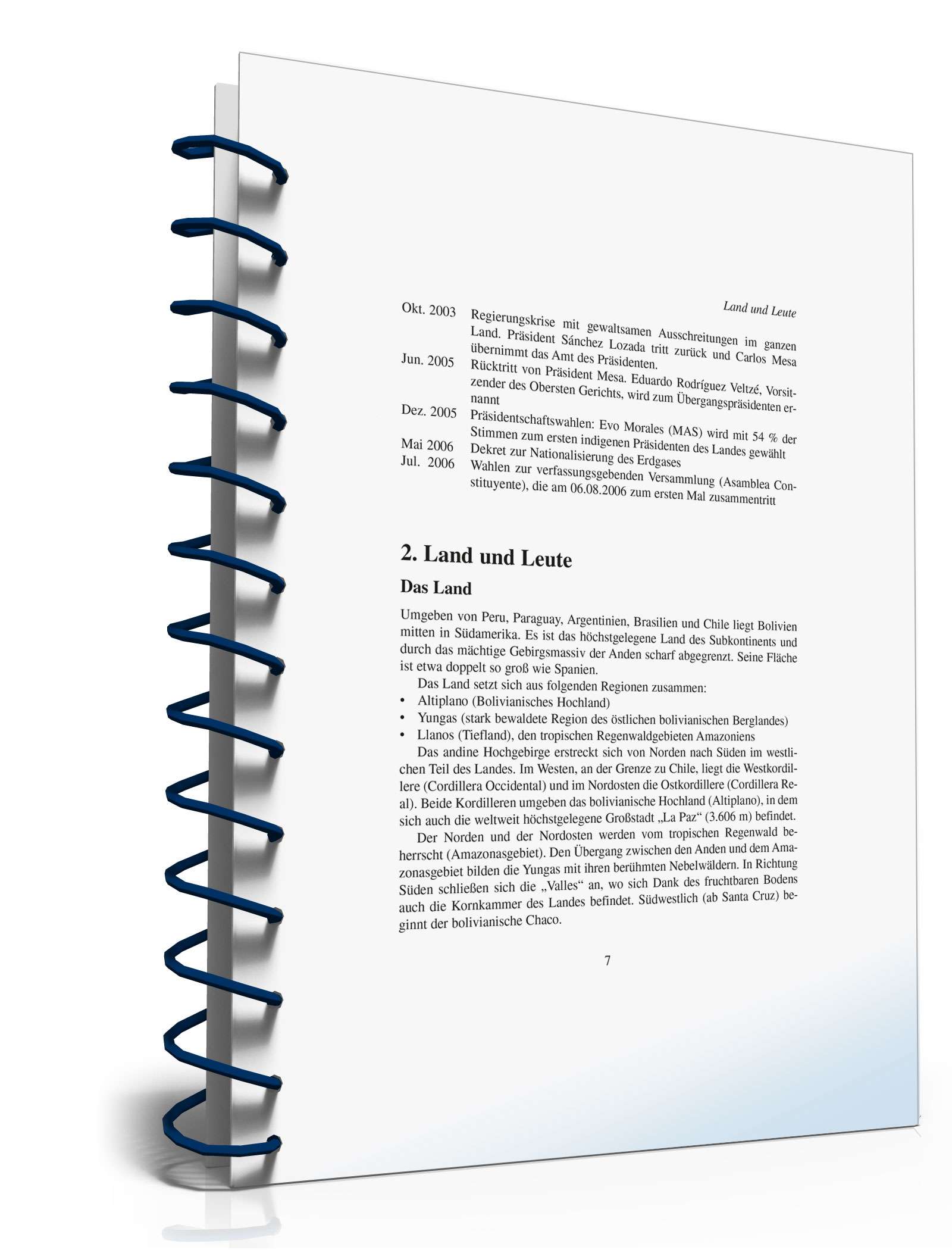 Ratgeber Bolivien PDF. Seite: 7