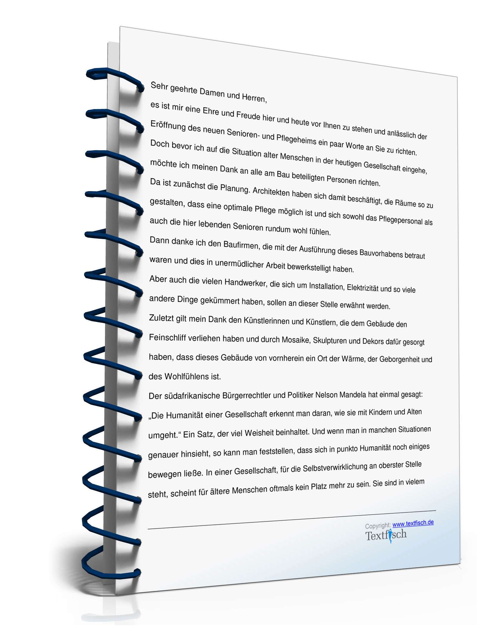 Eröffnungsrede für die Einweihung eines Altenheims PDF. Seite: 2