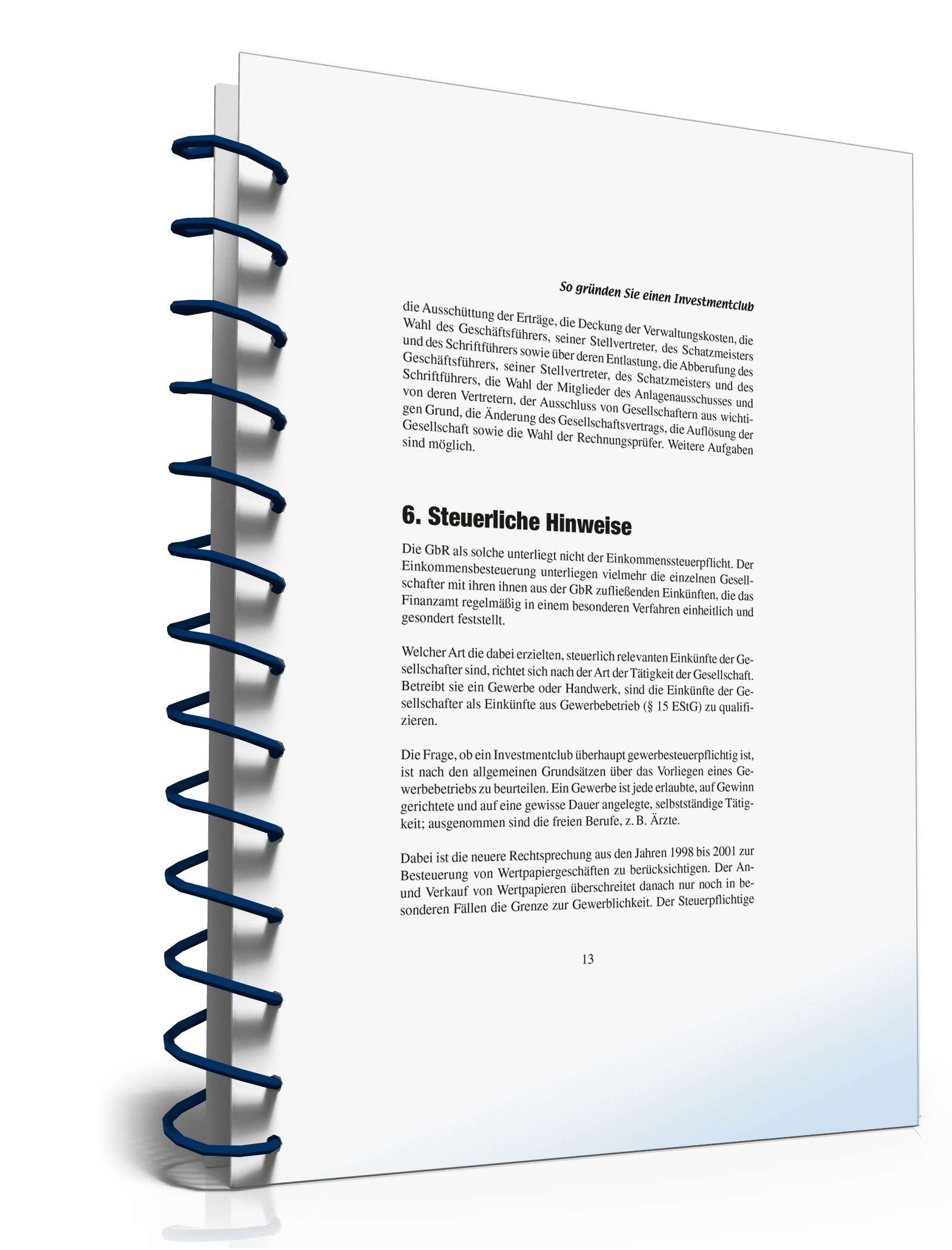 So gründen Sie einen Investmentclub PDF. Seite: 13