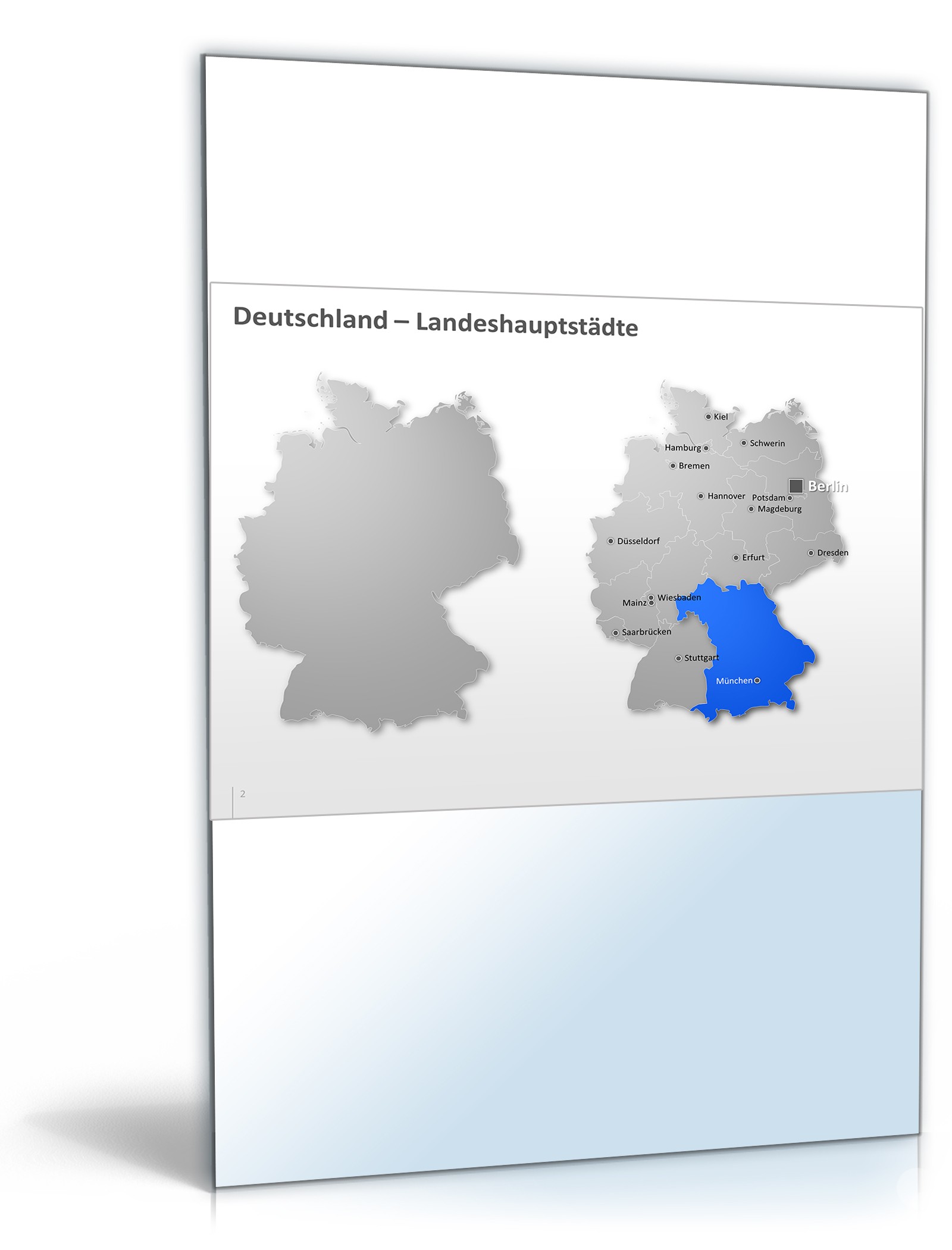 PowerPoint Präsentation Bundesländer Excel. Seite: 2