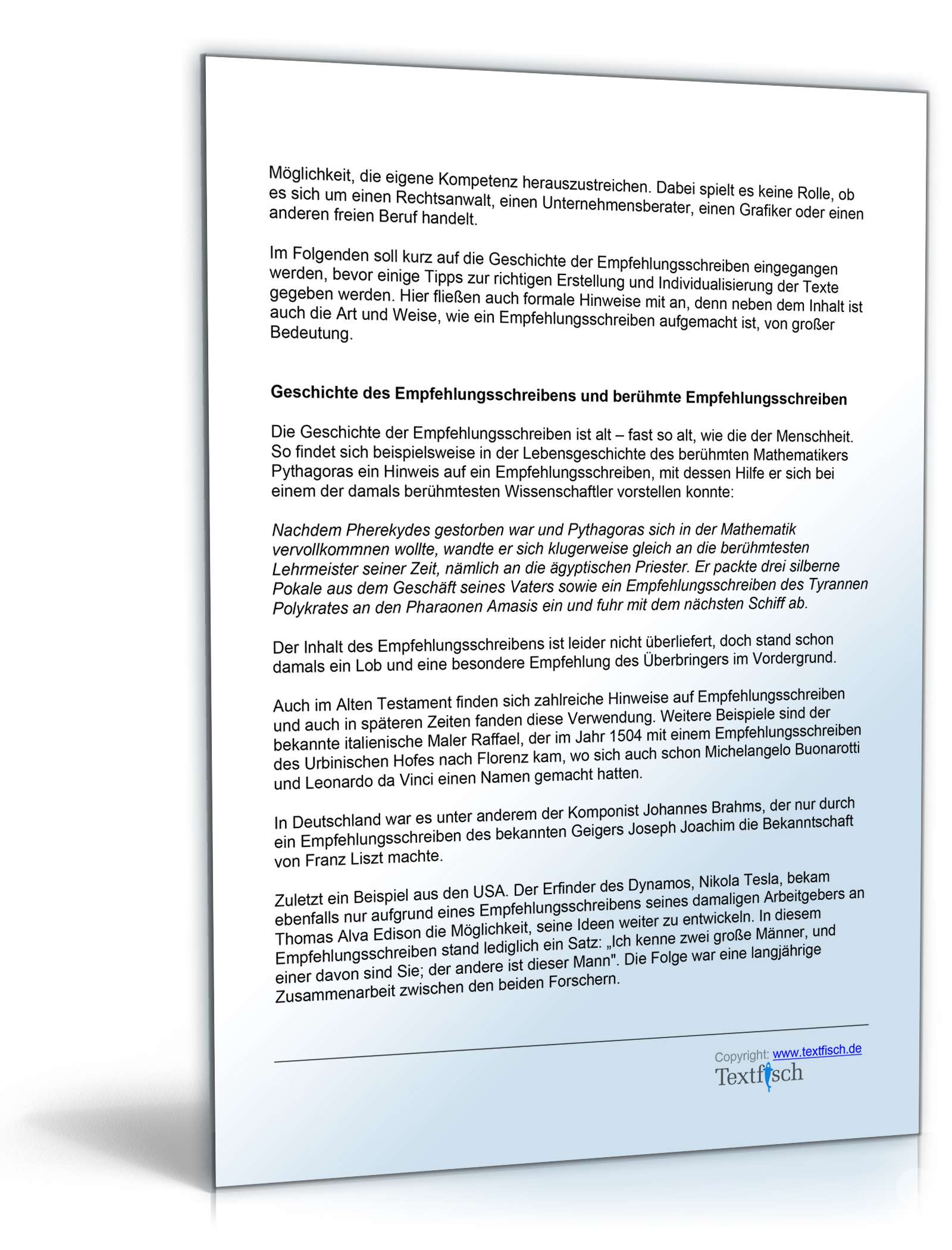 Empfehlung eines Studenten für ein Praktikum Word. Seite: 3