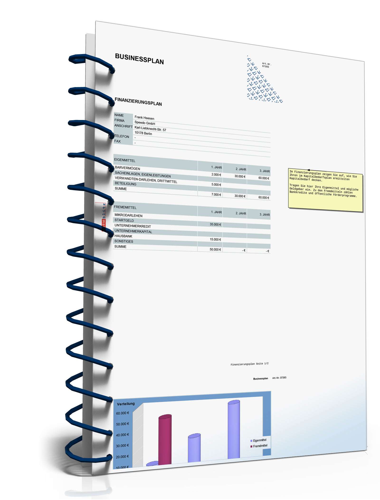 Businessplan Kurierdienst Excel. Seite: 25