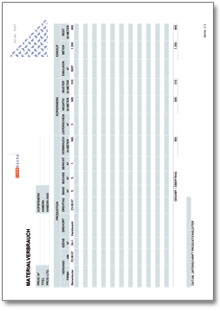 Materialverbrauch Film Excel