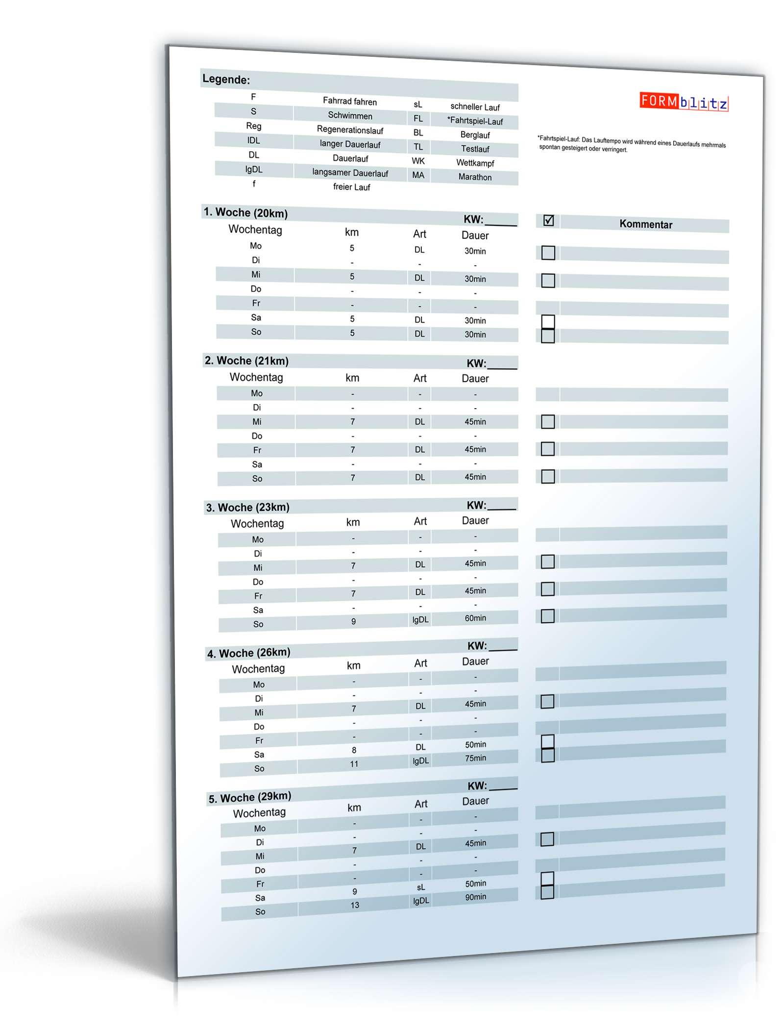 10 km-Lauf-Trainingsplan, Zielzeit 50 Minuten PDF