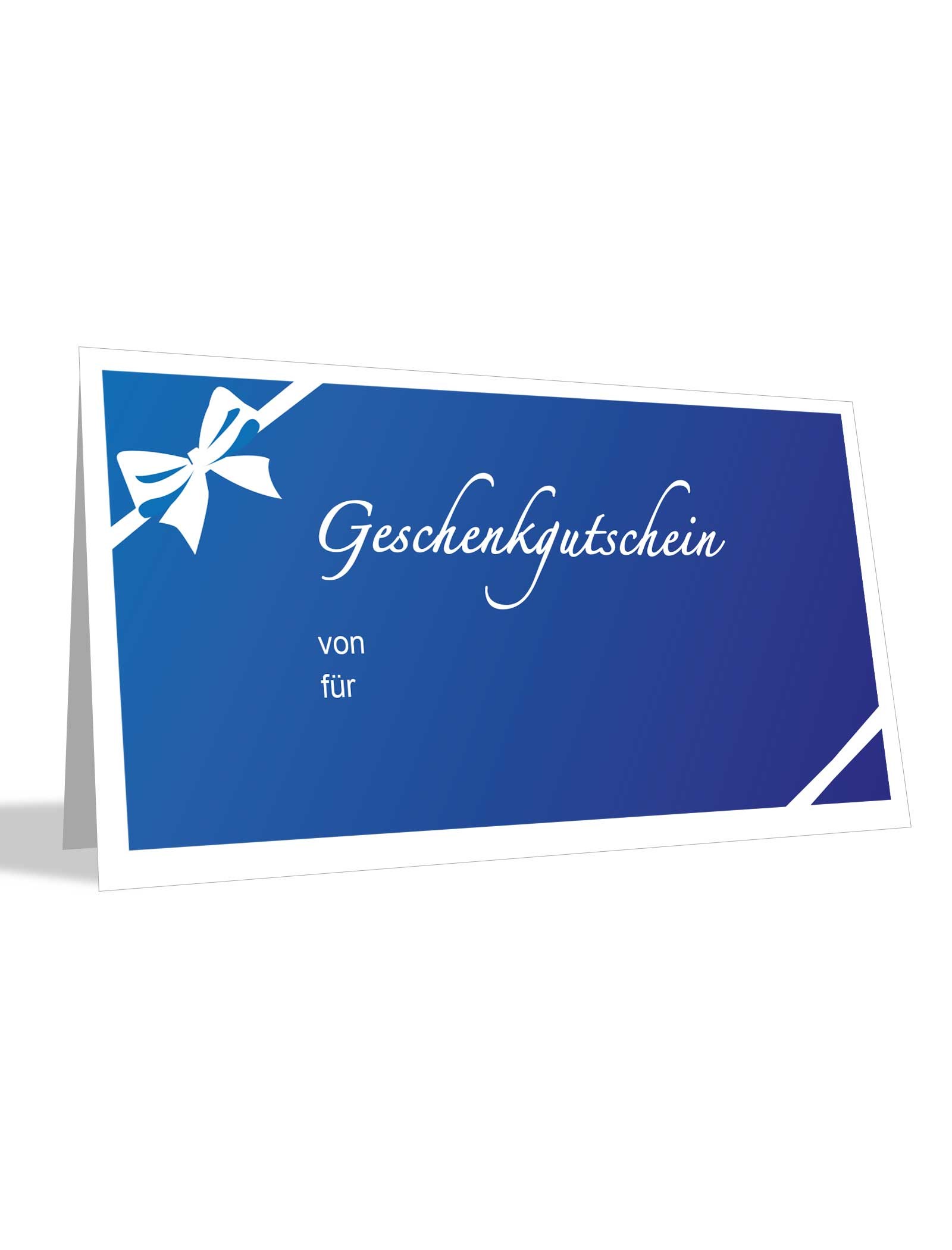 Gutschein (Blaues Design) PDF