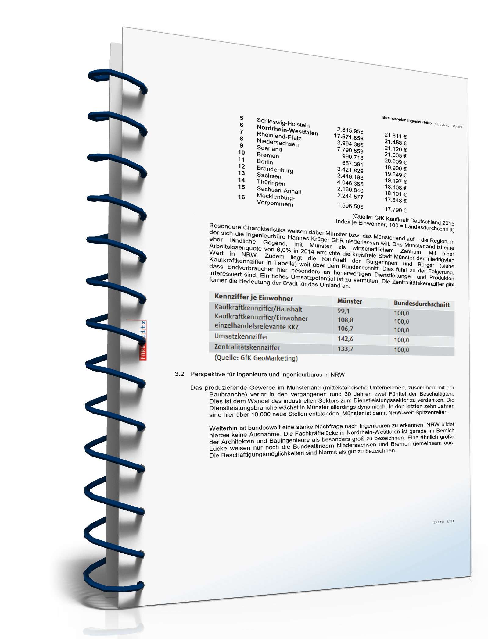 Businessplan Ingenieurbüro Excel. Seite: 5