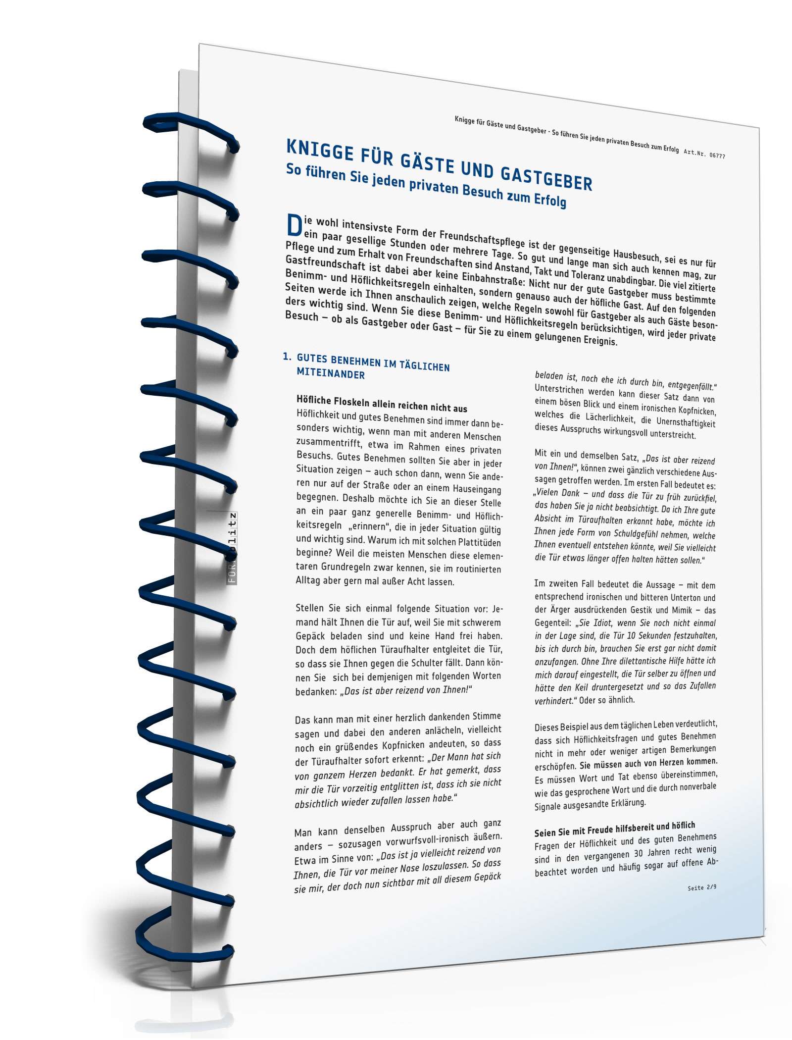 Knigge für Gäste und Gastgeber PDF. Seite: 3