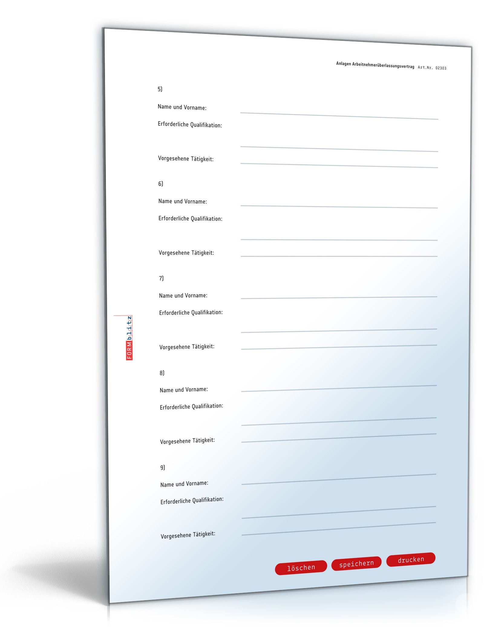 Arbeitnehmerüberlassungsvertrag PDF. Seite: 7