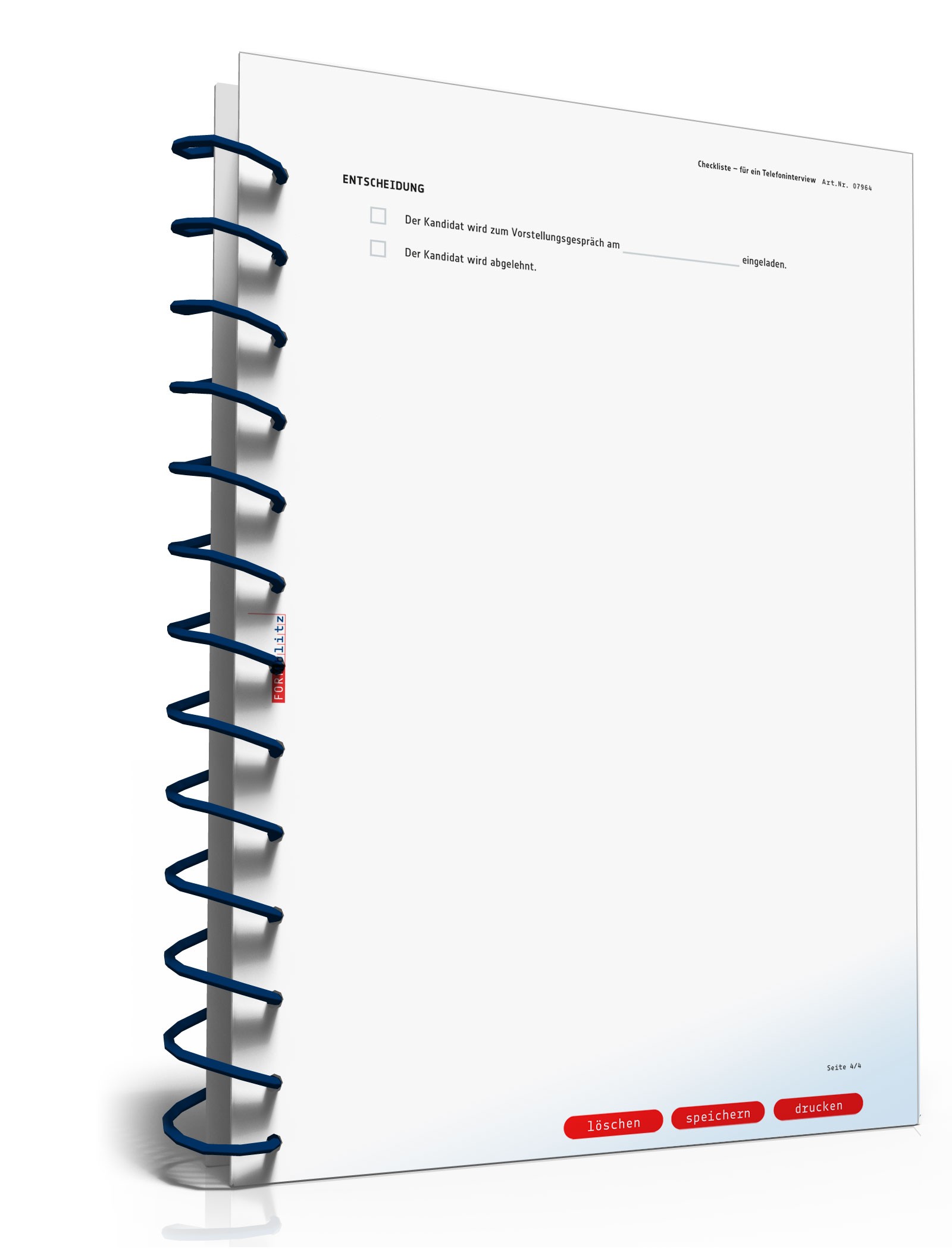 Checkliste Telefoninterview PDF. Seite: 4