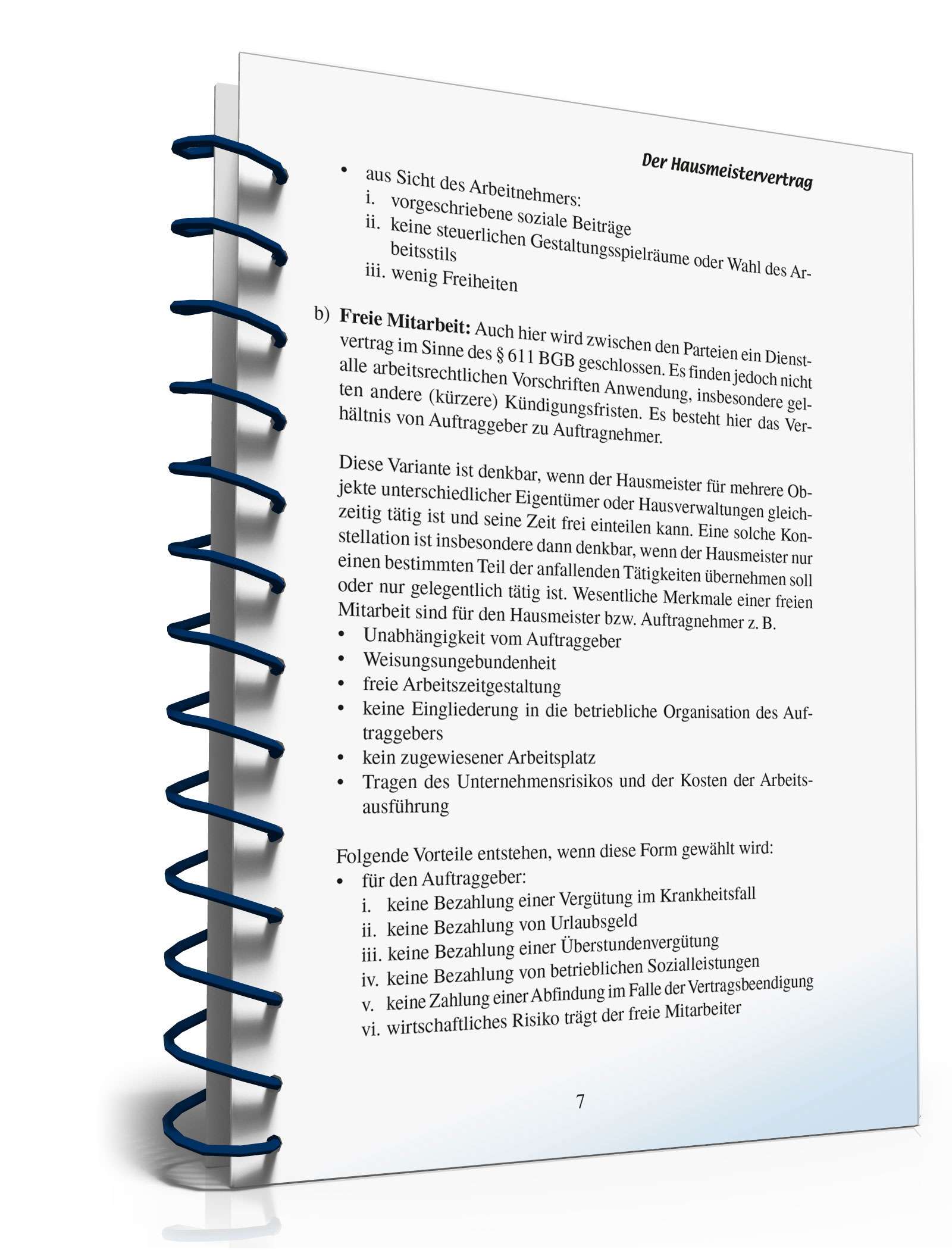 Ratgeber Hausmeistervertrag PDF. Seite: 6